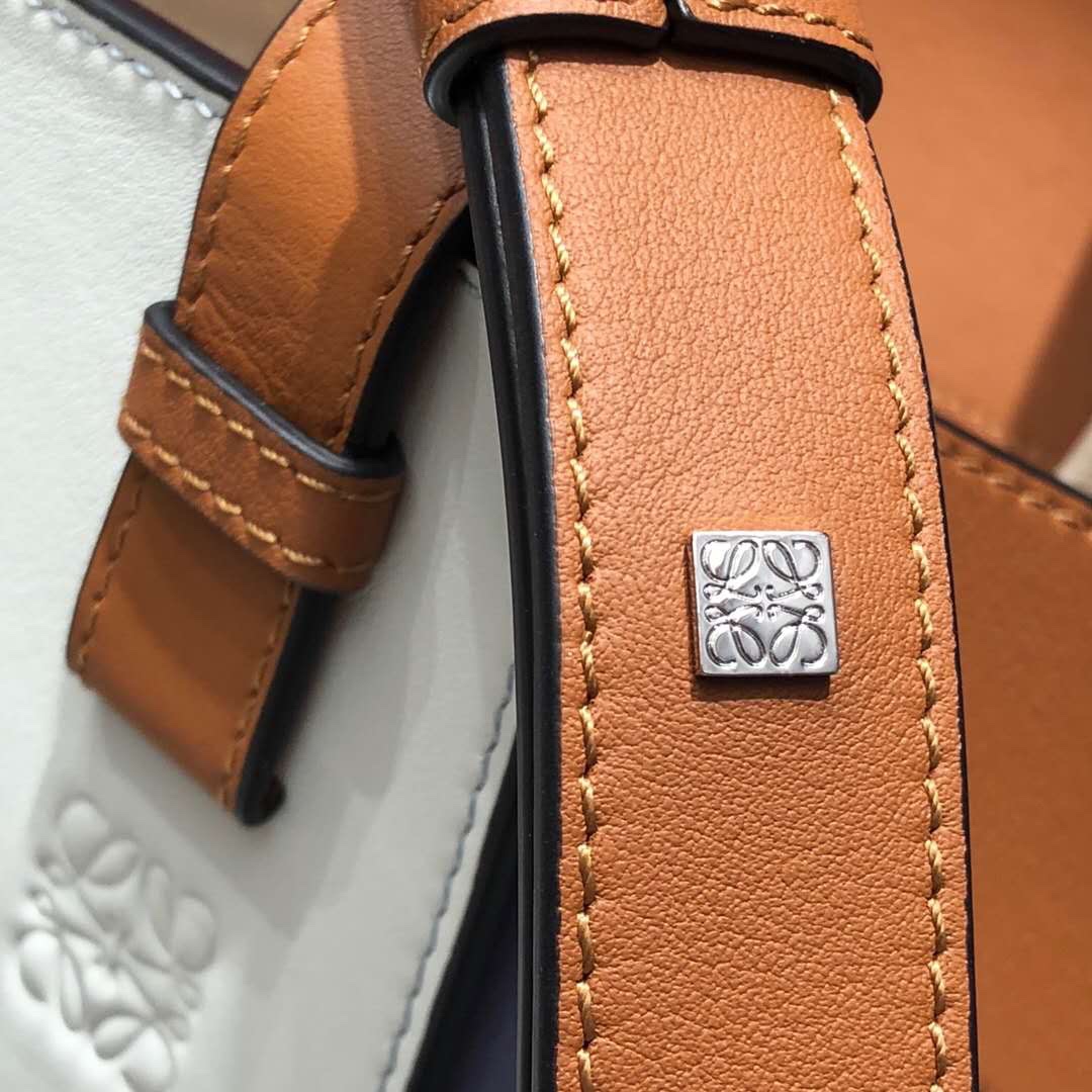 L0ew* Small Hammock Bag Blue/Pink/Beige/White/Brown/Burgundy/Grey For Women 11.8in / 30cm