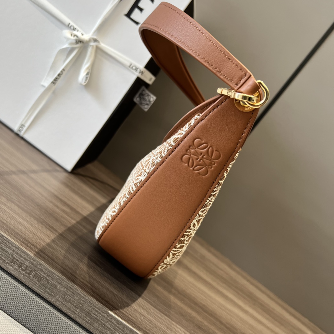 L0ew* Small Luna Bag Black/Brown/Light Brown For Women 12in / 30.5cm A923PM1X02