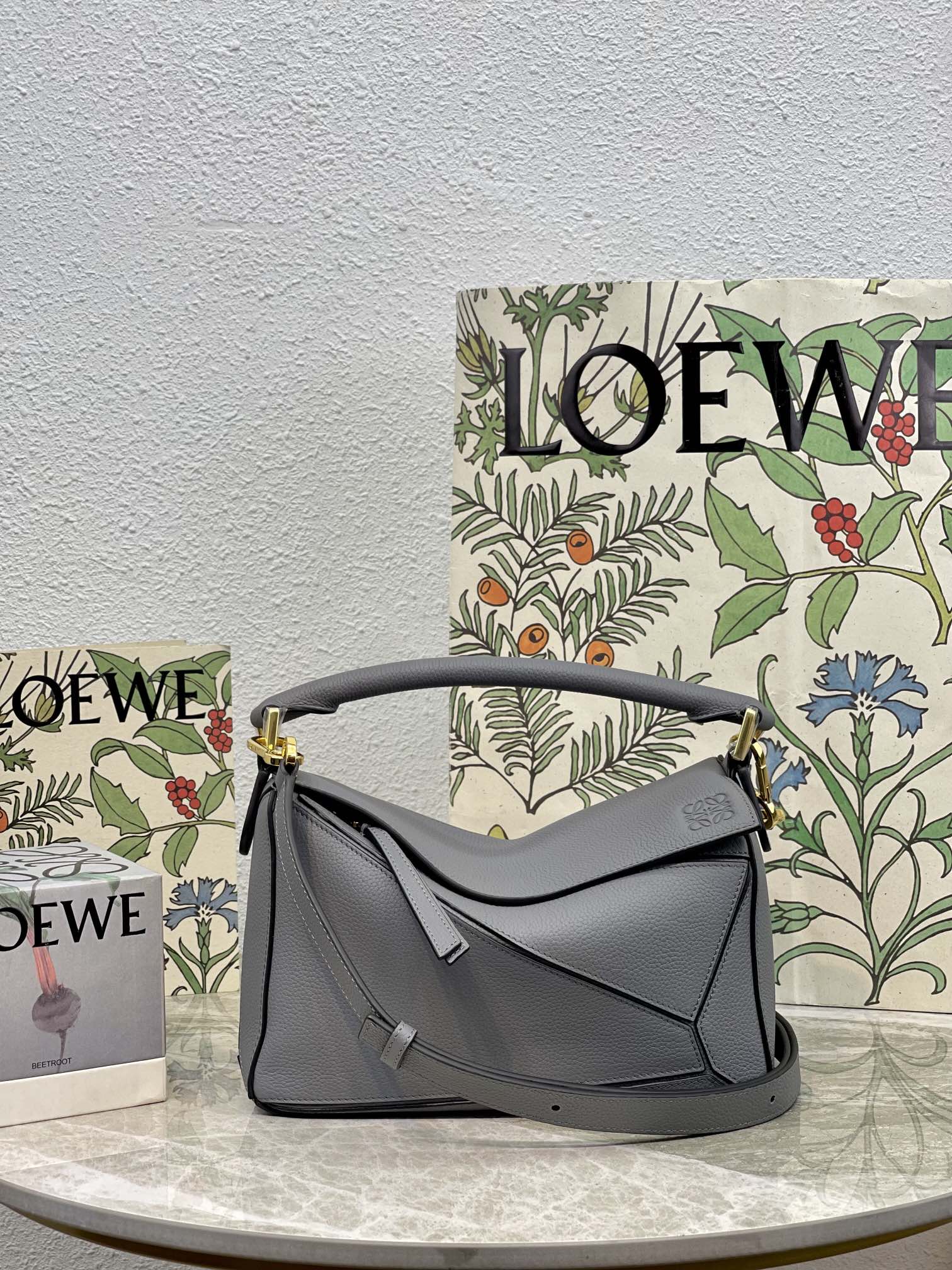 L0ew* Small Puzzle Bag Grey For Women 9.4in / 24cm