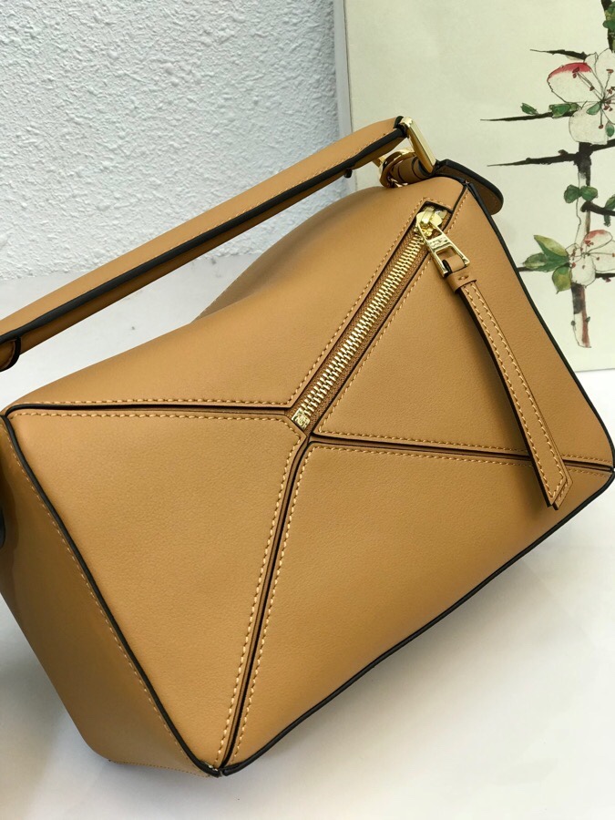 L0ew* Small Puzzle Bag Brown For Women 9.4in / 24cm