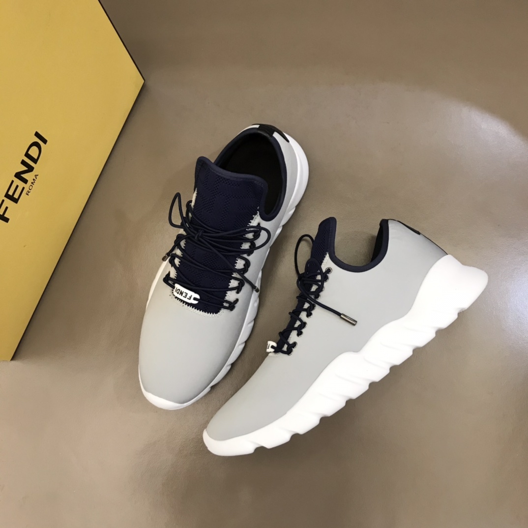 F**di FD Faster Trainers Grey For Men