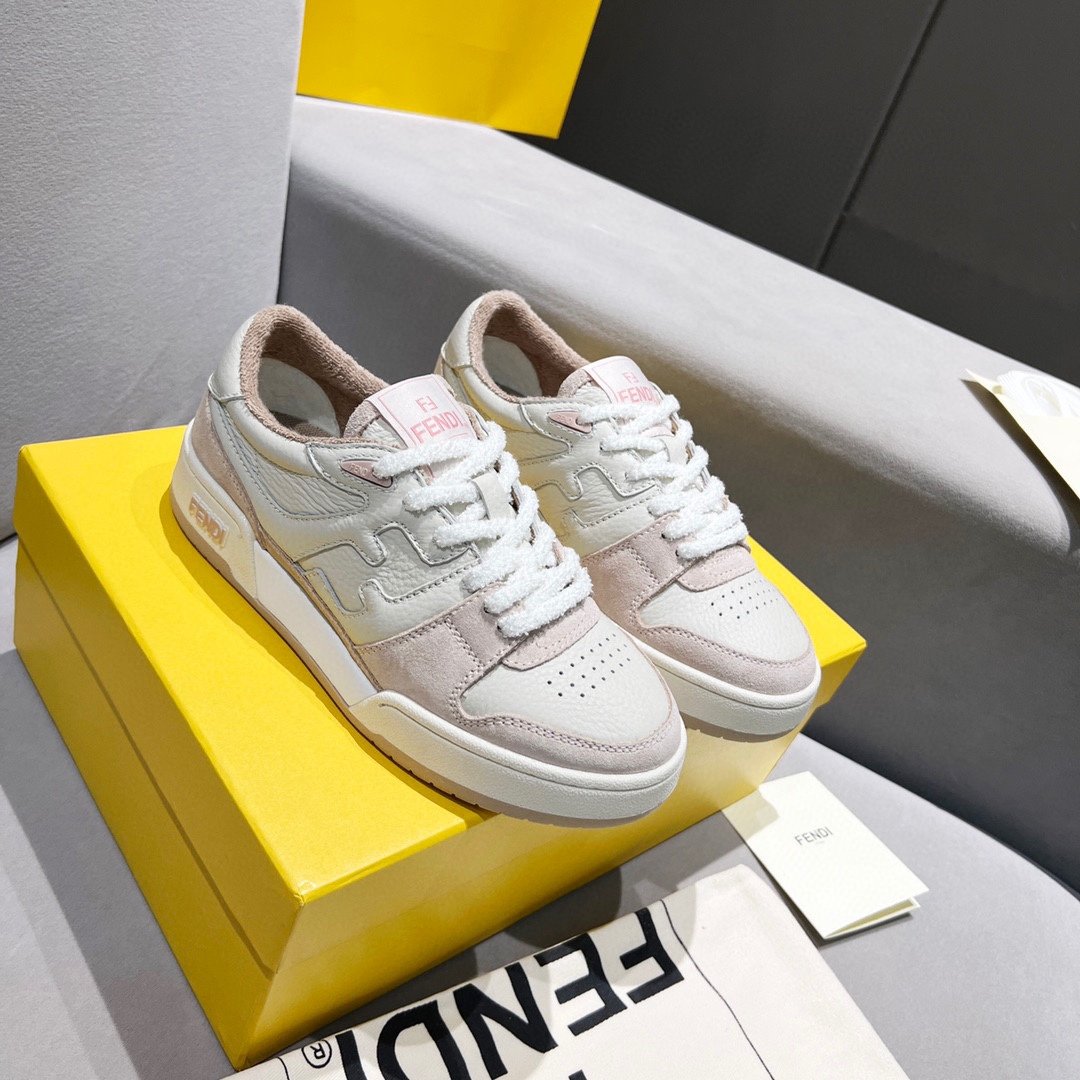 F**di FD Match Low Tops Sneakers Light Pink For Women 8E8252AHH2F1FHT