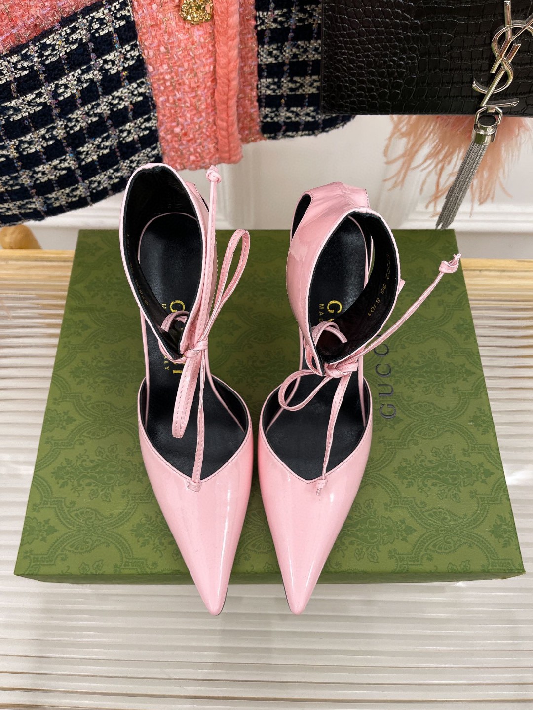 Gvc*1 High Heel Patent Pump Pink For Women