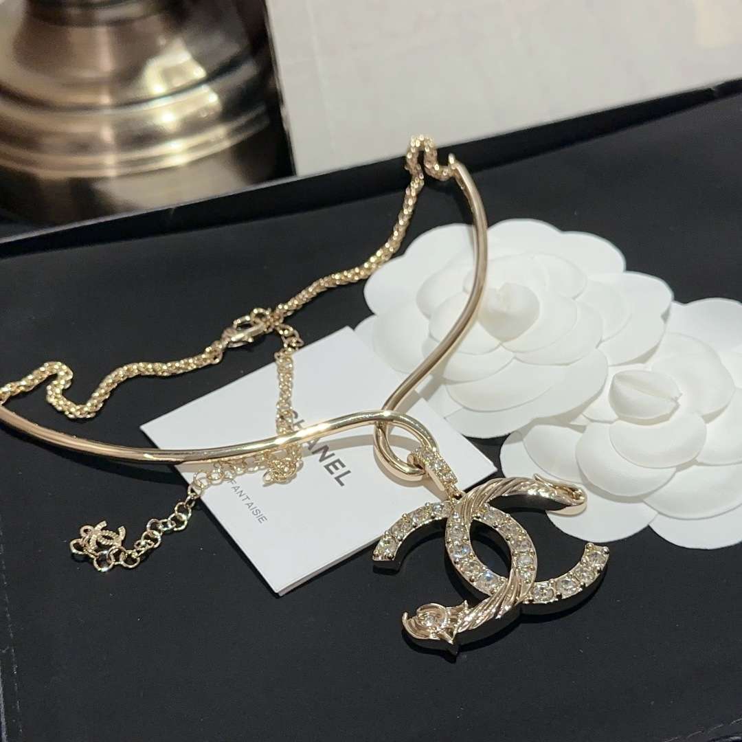 Ch**el CC Necklaces Gold For Women