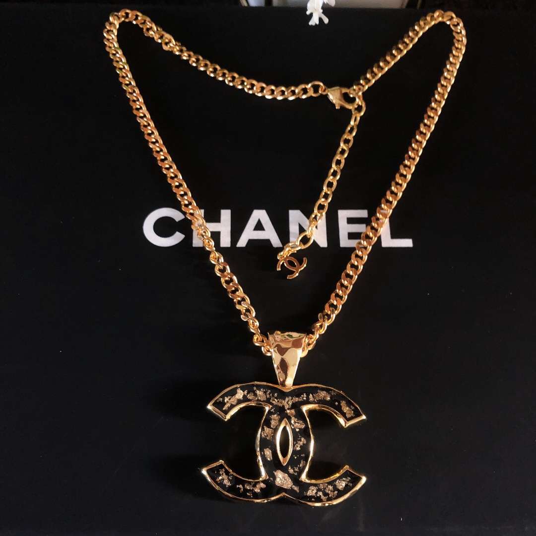 Ch**el CC Necklaces Black For Women