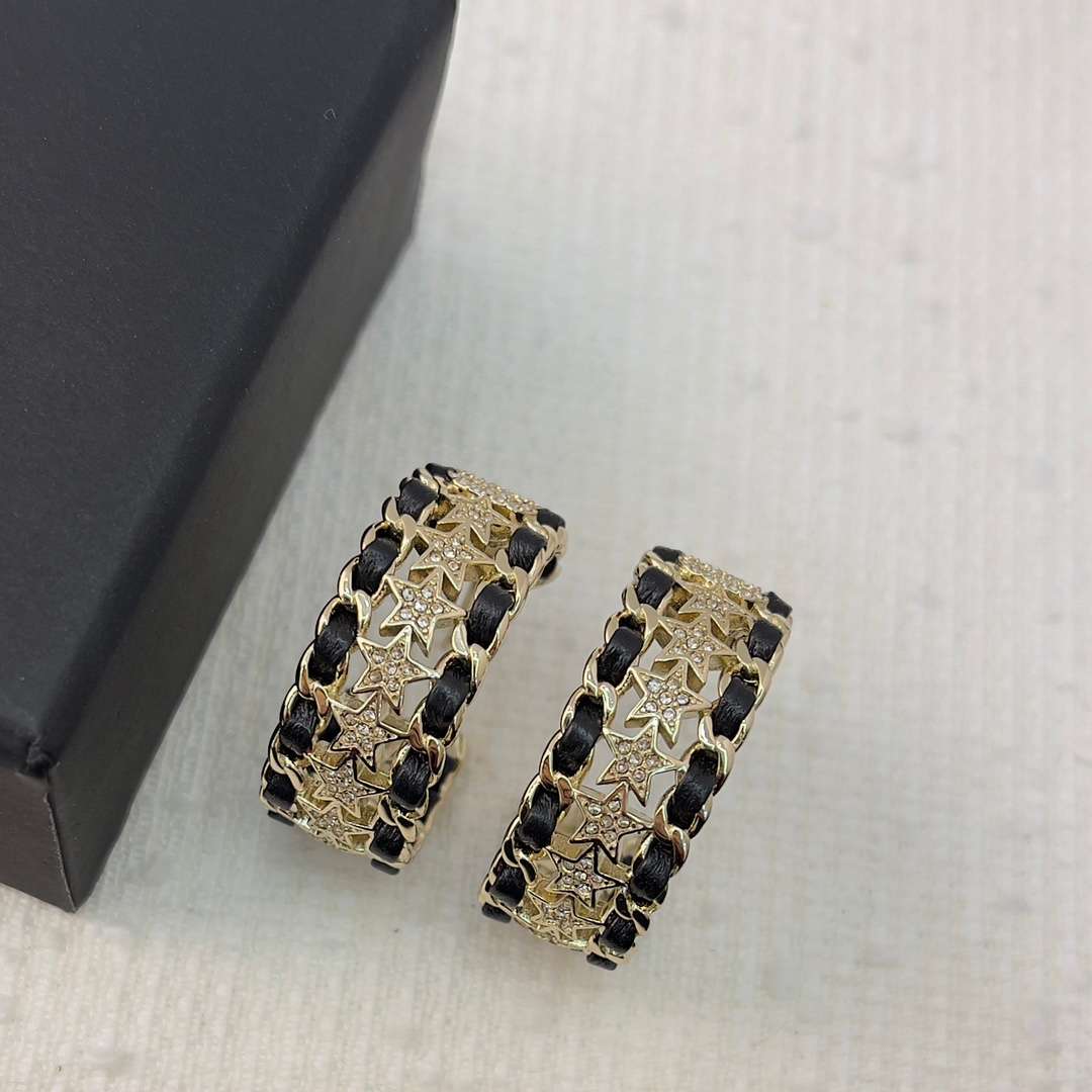 Ch**el Star Earrings Gold For Women