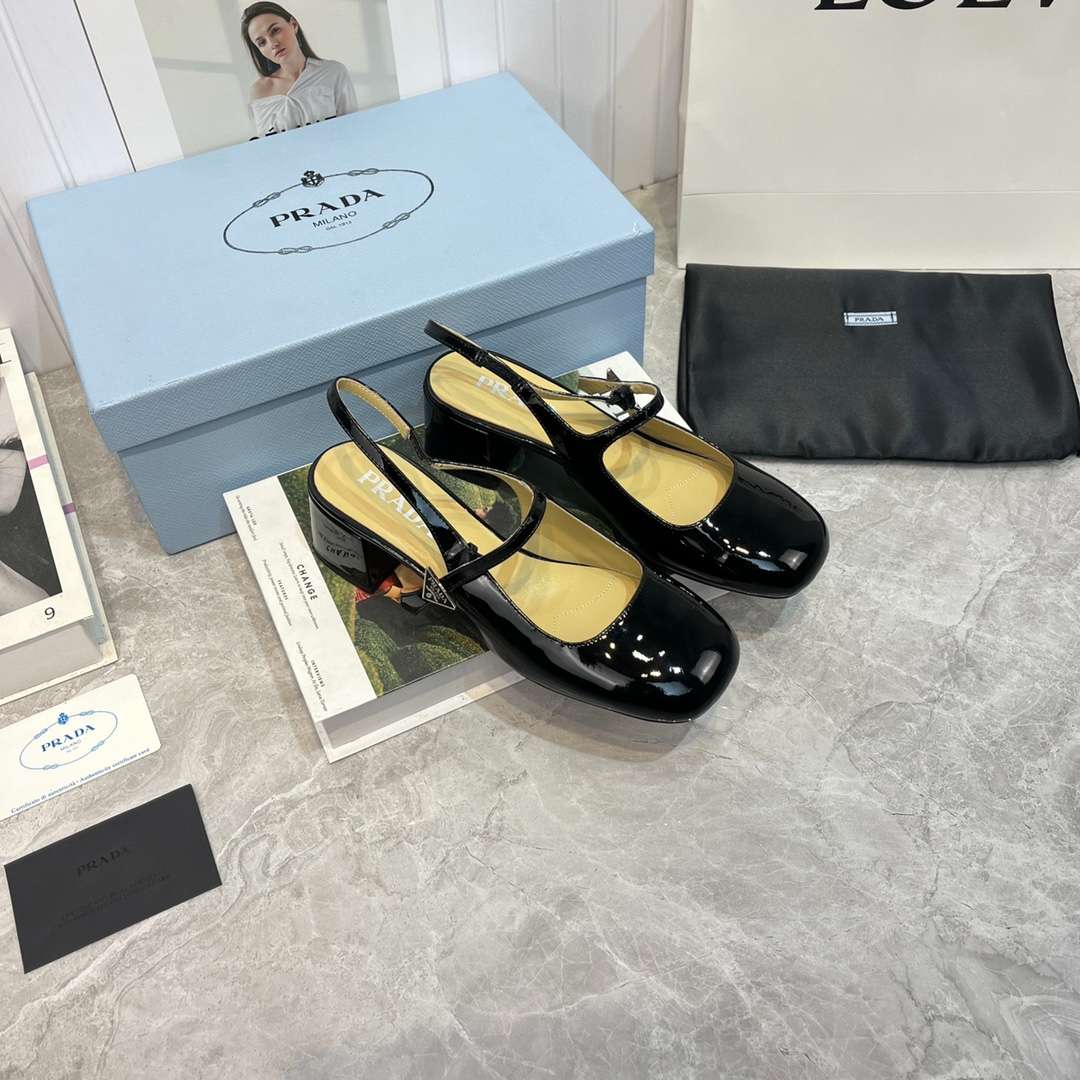 Pra*a Slingback Exull Pumps Black For Women