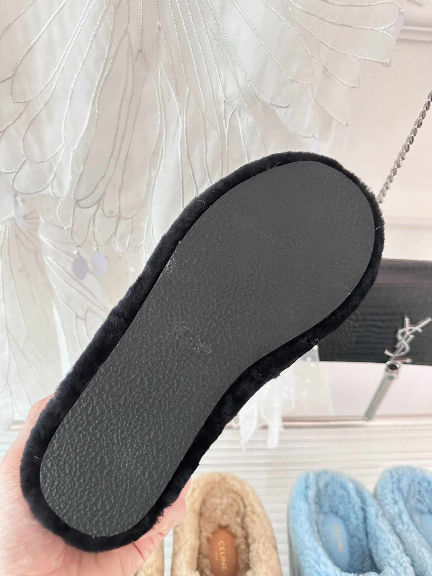 Ce1i*e Ce1i*e Fur Mule In Shearling Black For Women