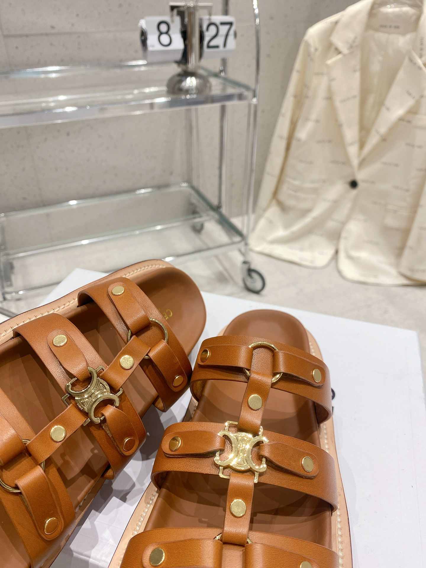 Ce1i*e Slides Tippi Brown For Women 357283766C.04LU