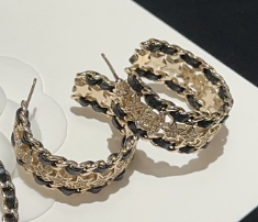 Ch**el Chain Of Stars Earrings Gold For Women