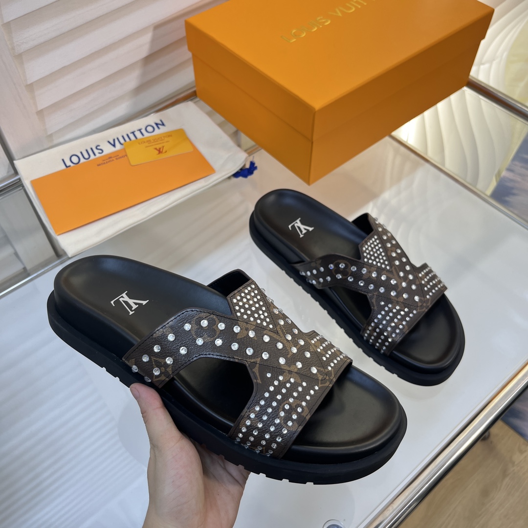 L0vis Vvtt0n Oasis Mule LV Black For Women