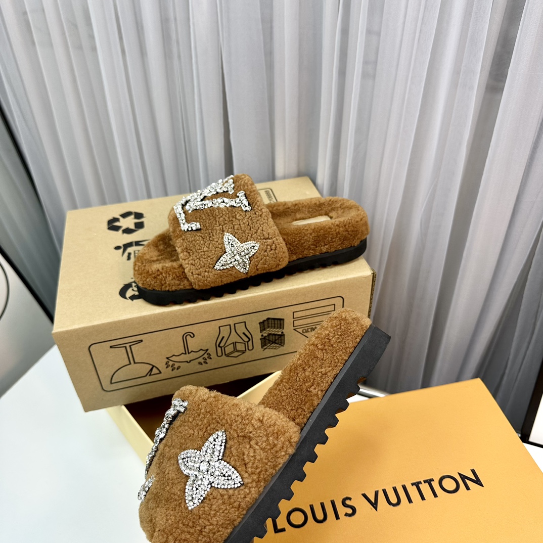 L0vis Vvtt0n Paseo Flat Comfort Mule Brown For Women