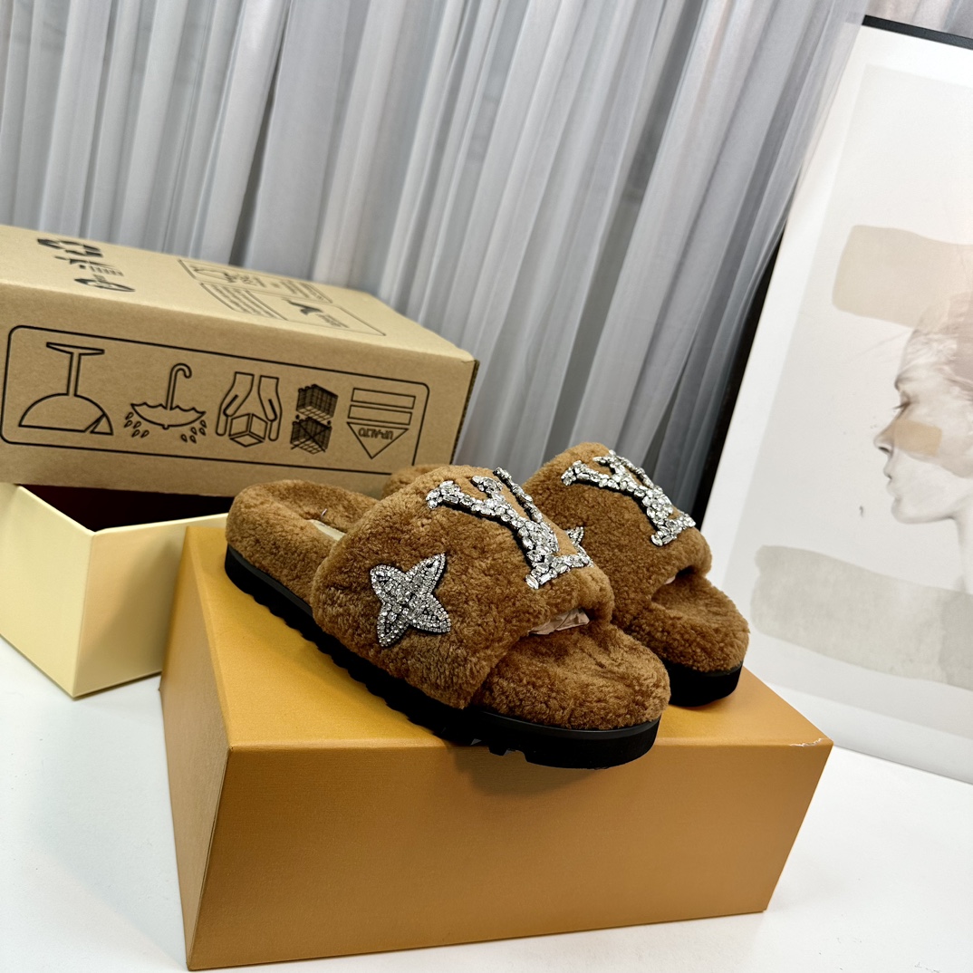 L0vis Vvtt0n Paseo Flat Comfort Mule Brown For Women