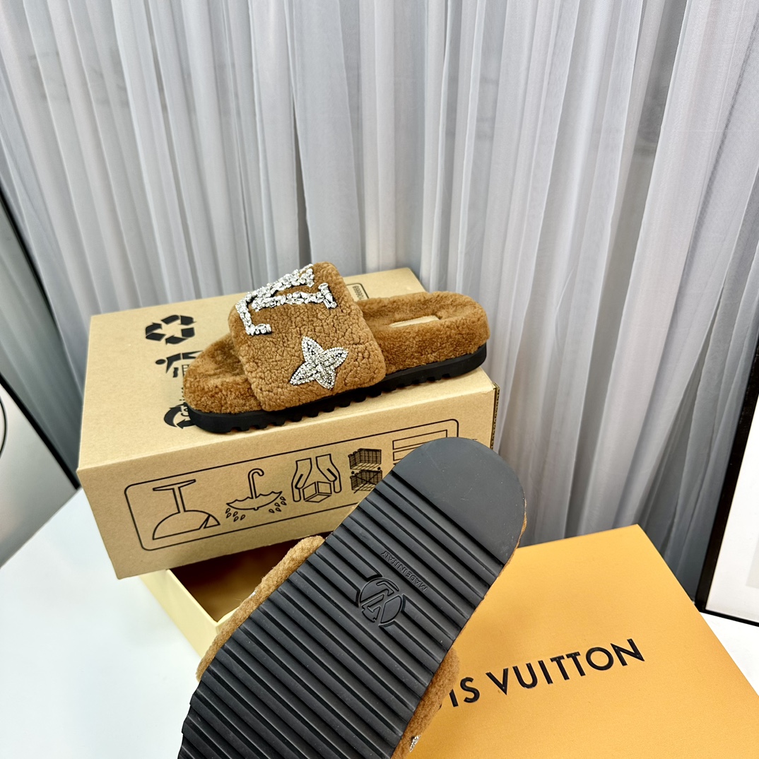 L0vis Vvtt0n Paseo Flat Comfort Mule Brown For Women