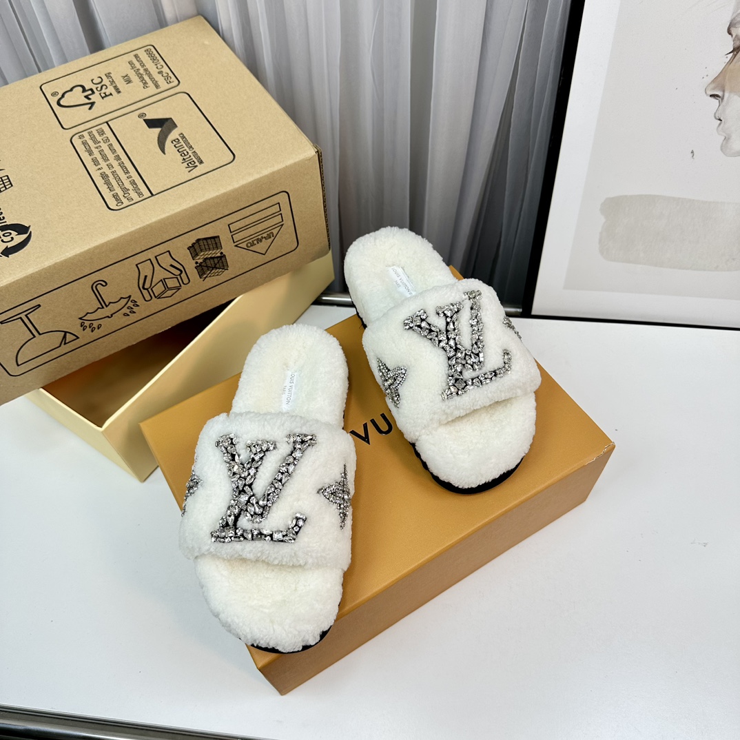 L0vis Vvtt0n Paseo Flat Comfort Mule White For Women