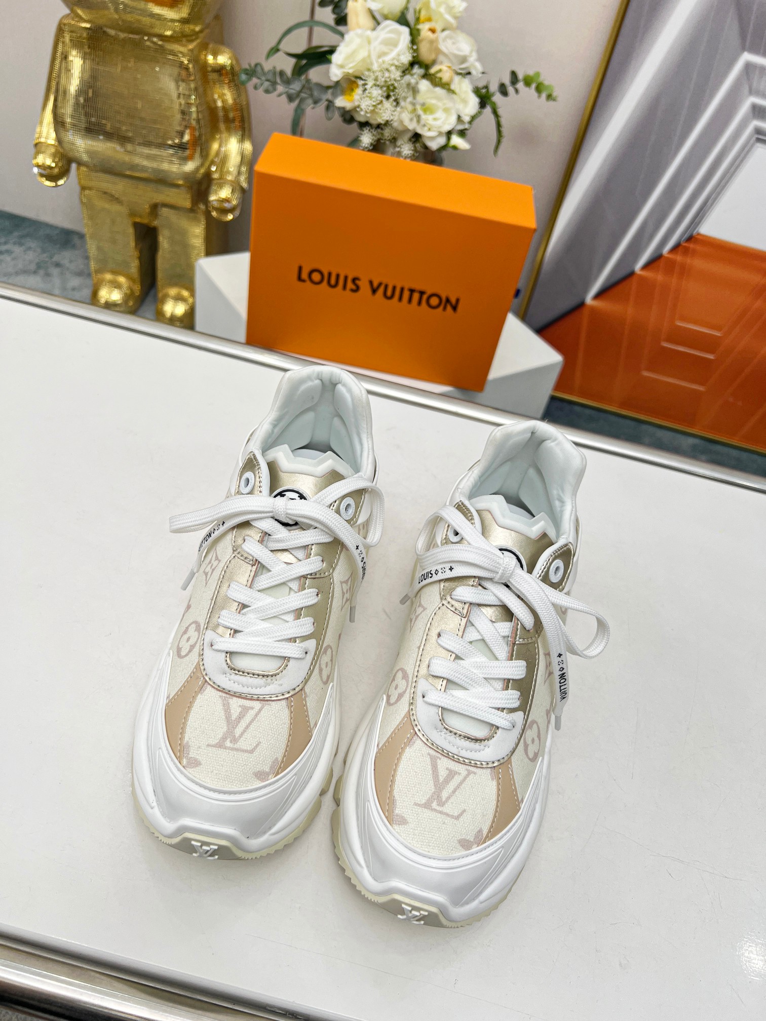 L0vis Vvtt0n Run 55 Sneaker Beige For Women 1ABHR3