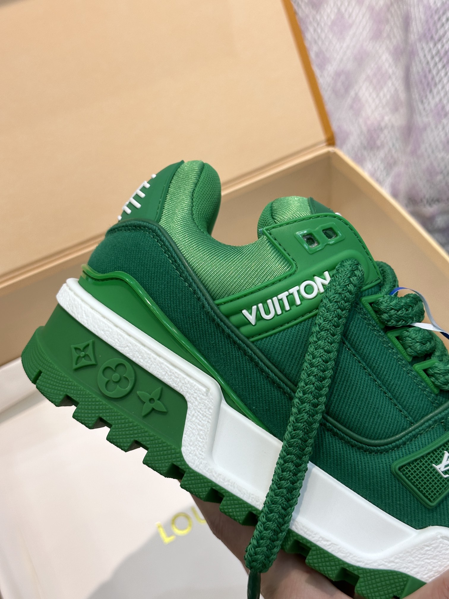 L0vis Vvtt0n Trainer Maxi Sneaker LV Green For Women