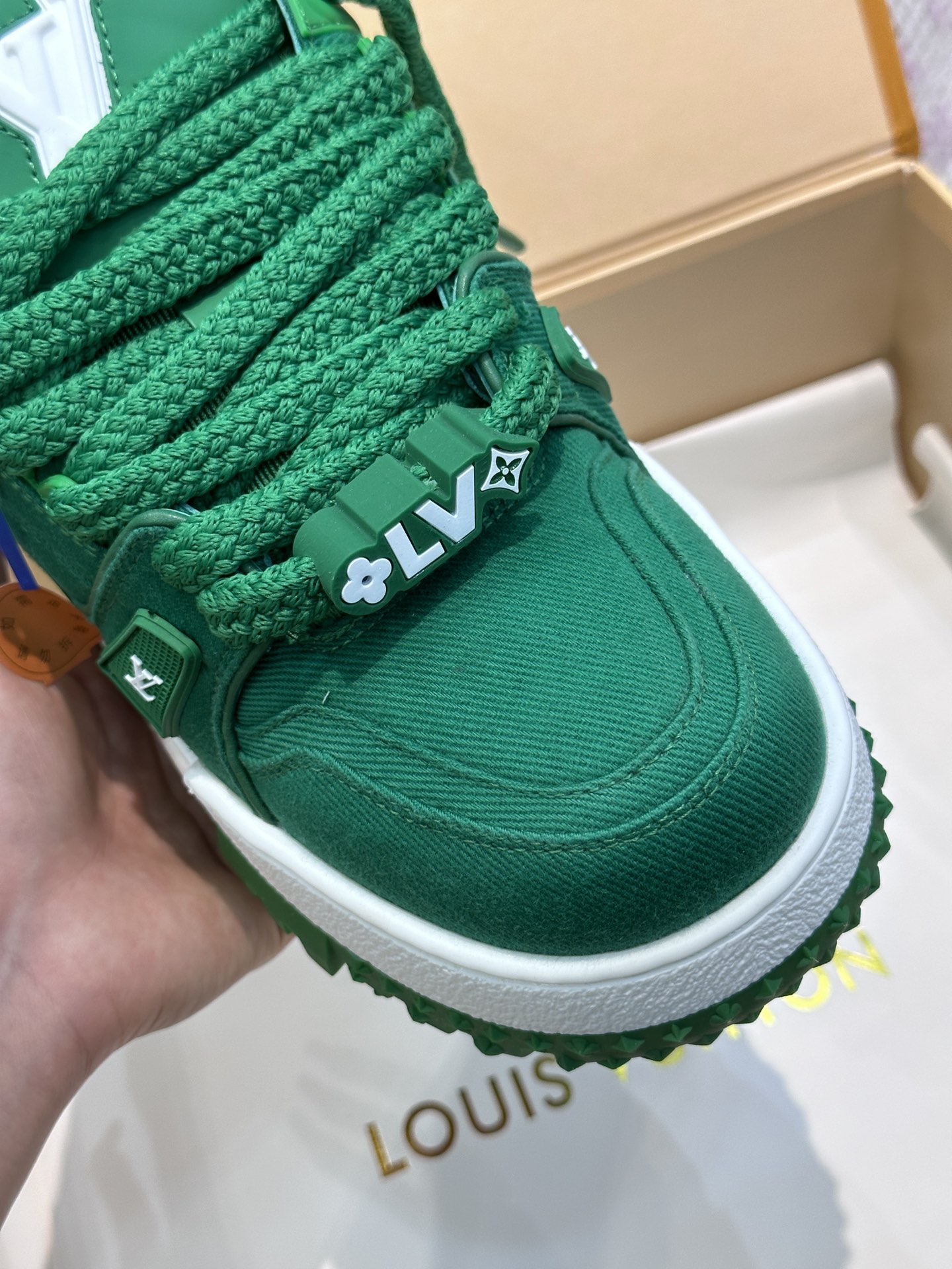 L0vis Vvtt0n Trainer Maxi Sneaker LV Green For Women