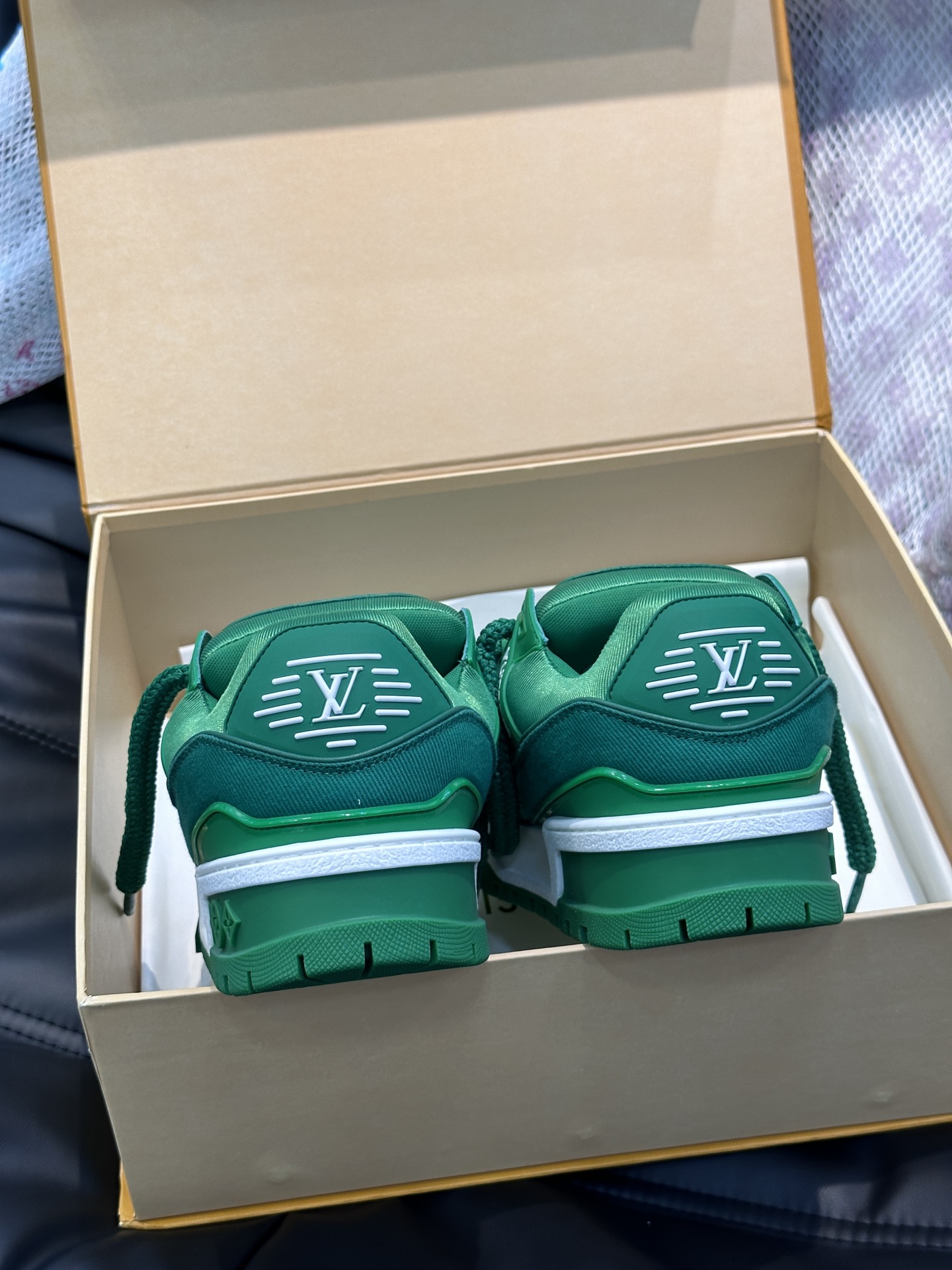 L0vis Vvtt0n Trainer Maxi Sneaker LV Green For Women