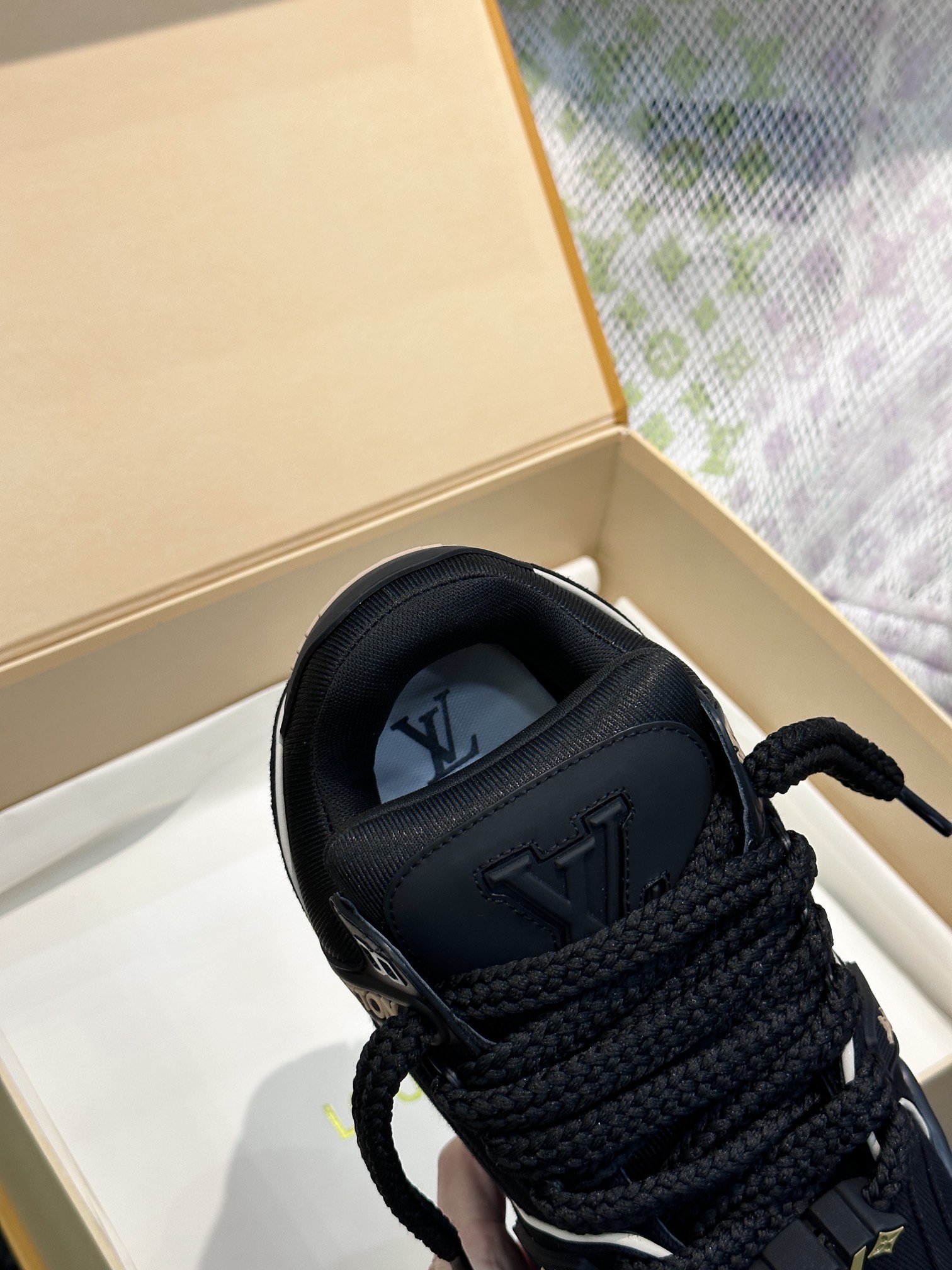 L0vis Vvtt0n Trainer Maxi Sneaker LV Black For Women