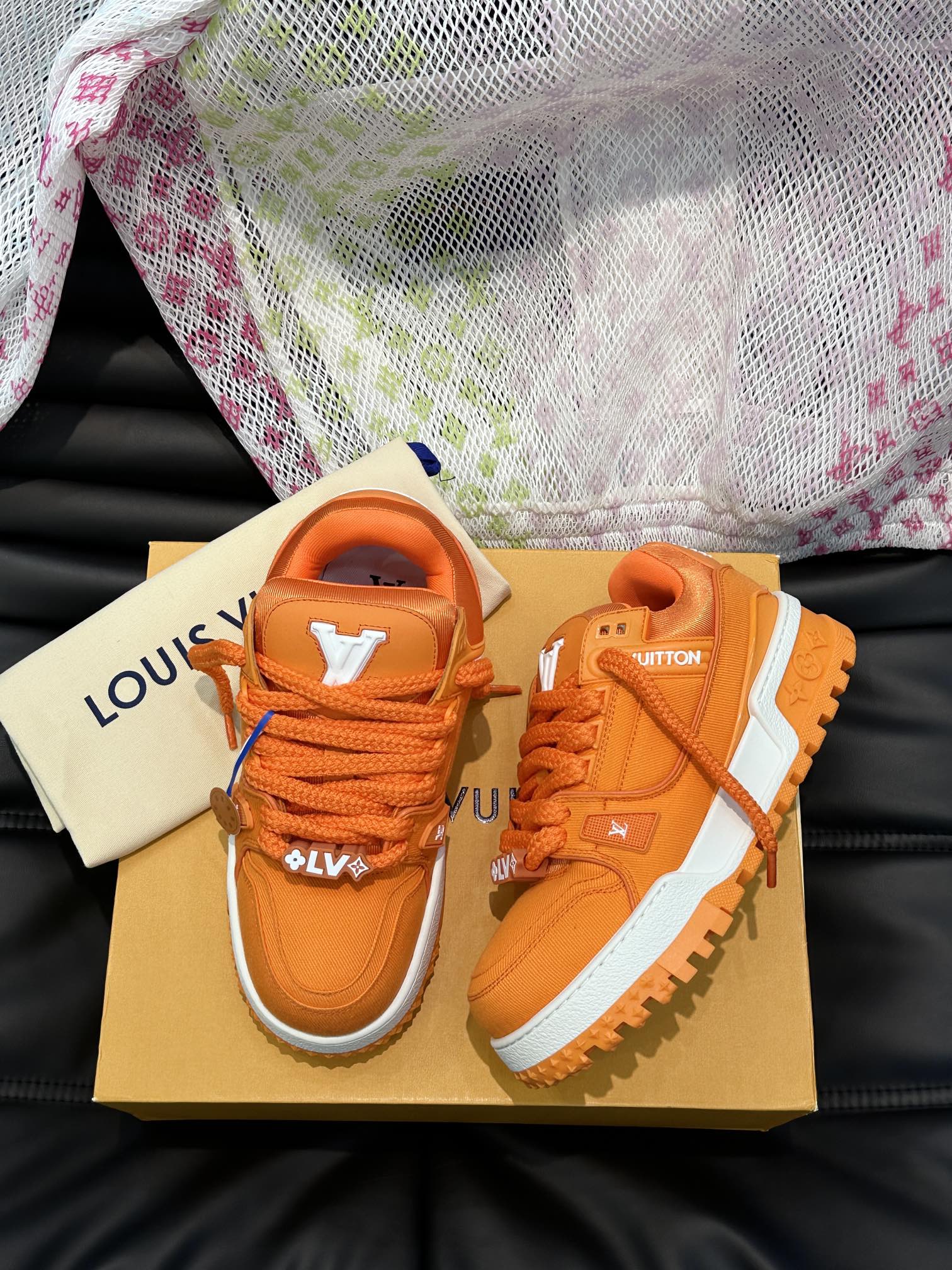 L0vis Vvtt0n Trainer Maxi Sneaker LV Orange For Women