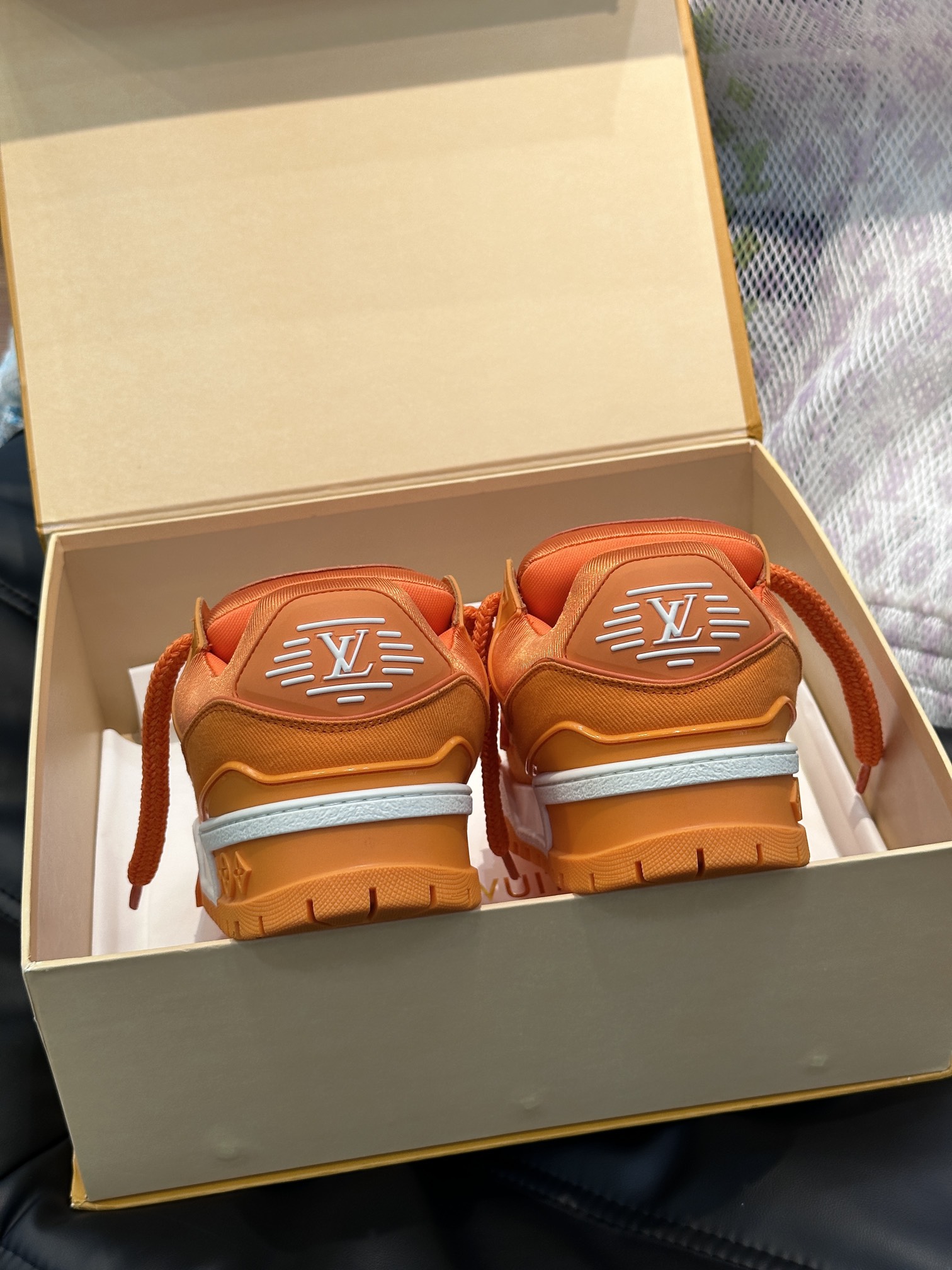 L0vis Vvtt0n Trainer Maxi Sneaker LV Orange For Women