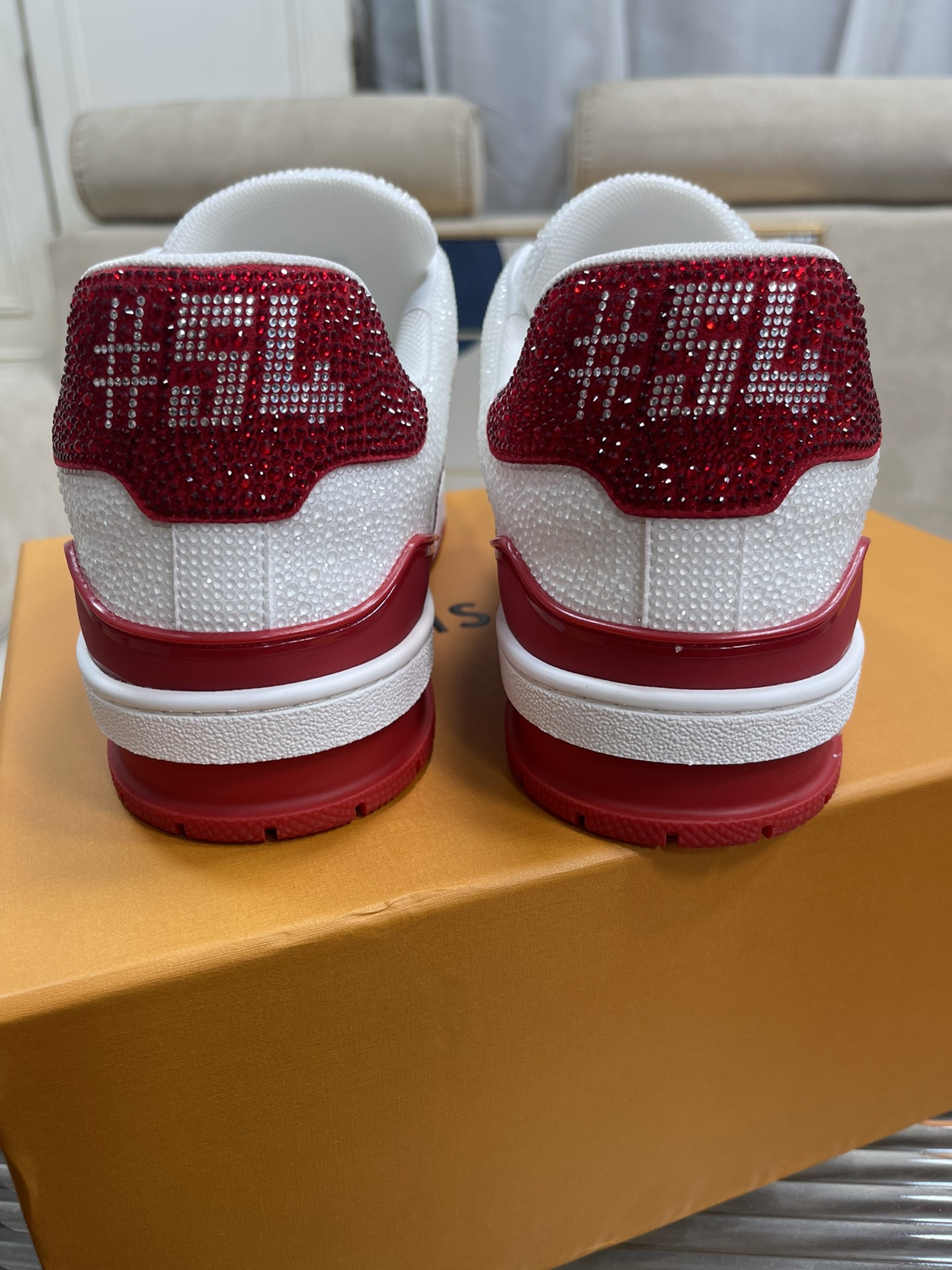 L0vis Vvtt0n Trainer Sneaker LV Red For Women