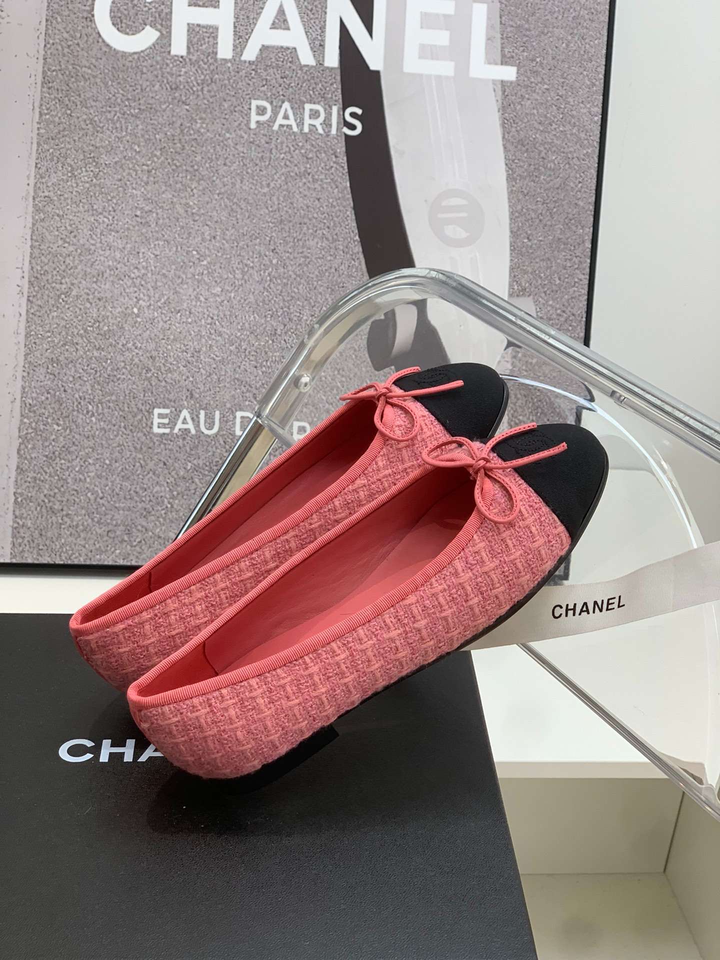 Ch**el Ballet Flats Pink For Women