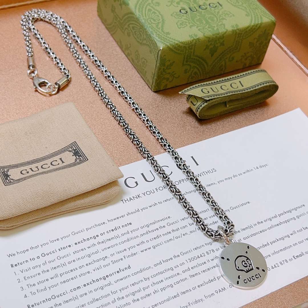 Gvc*1 Double G Necklace Silver For Women