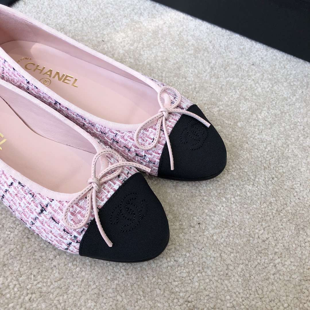 Ch**el Ballet Flats Pink For Women