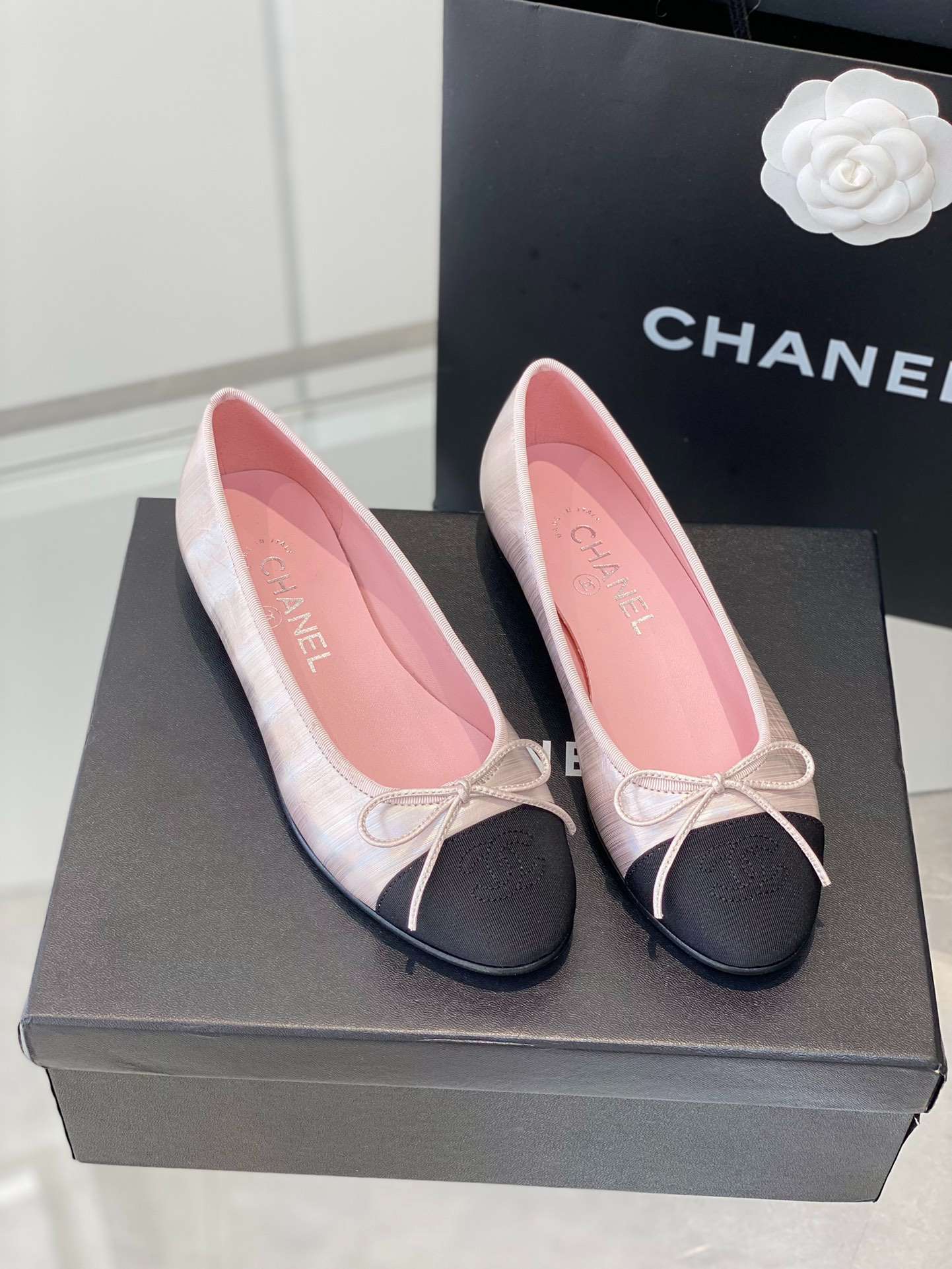 Ch**el Ballet Flats Pink For Women