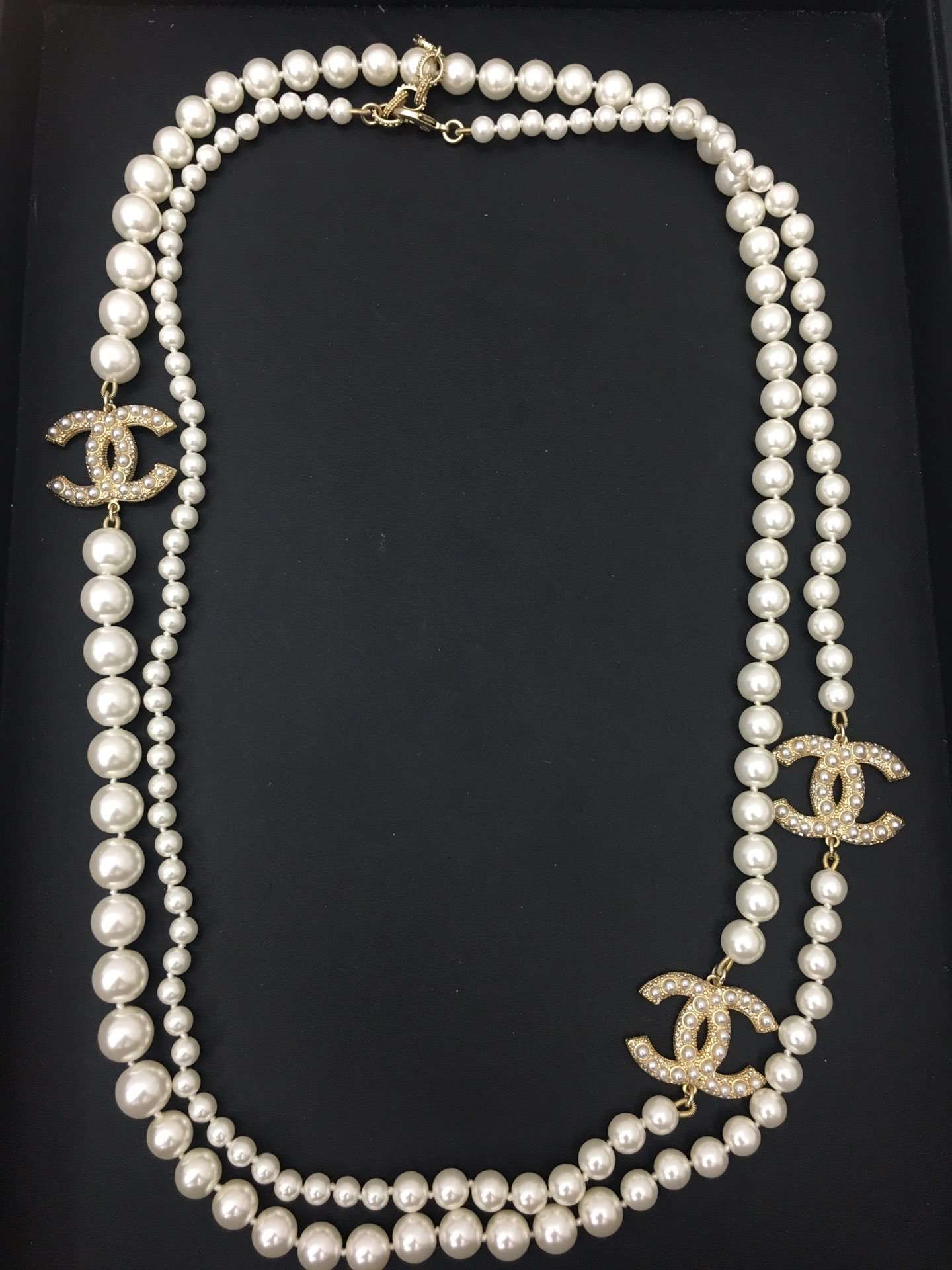 Ch**el Pearl Necklace White For Women