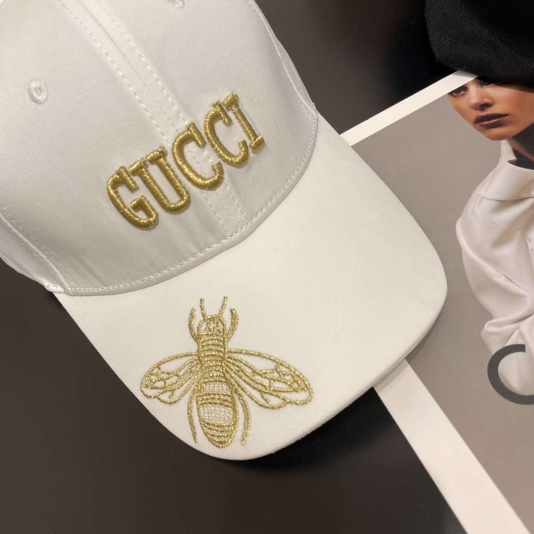 Gvc*1 Bee Baseball Hat White For Women