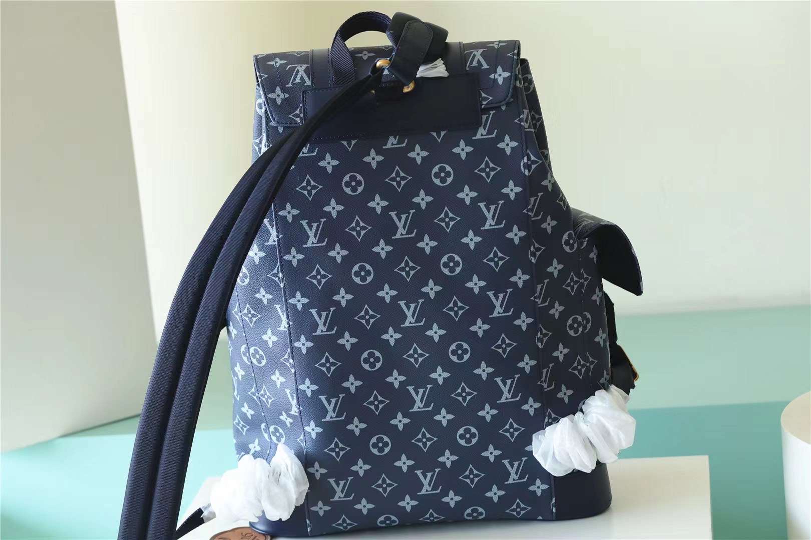 L0vis Vvtt0n Christopher MM Drak Blue For Men 44cm / 17.3in