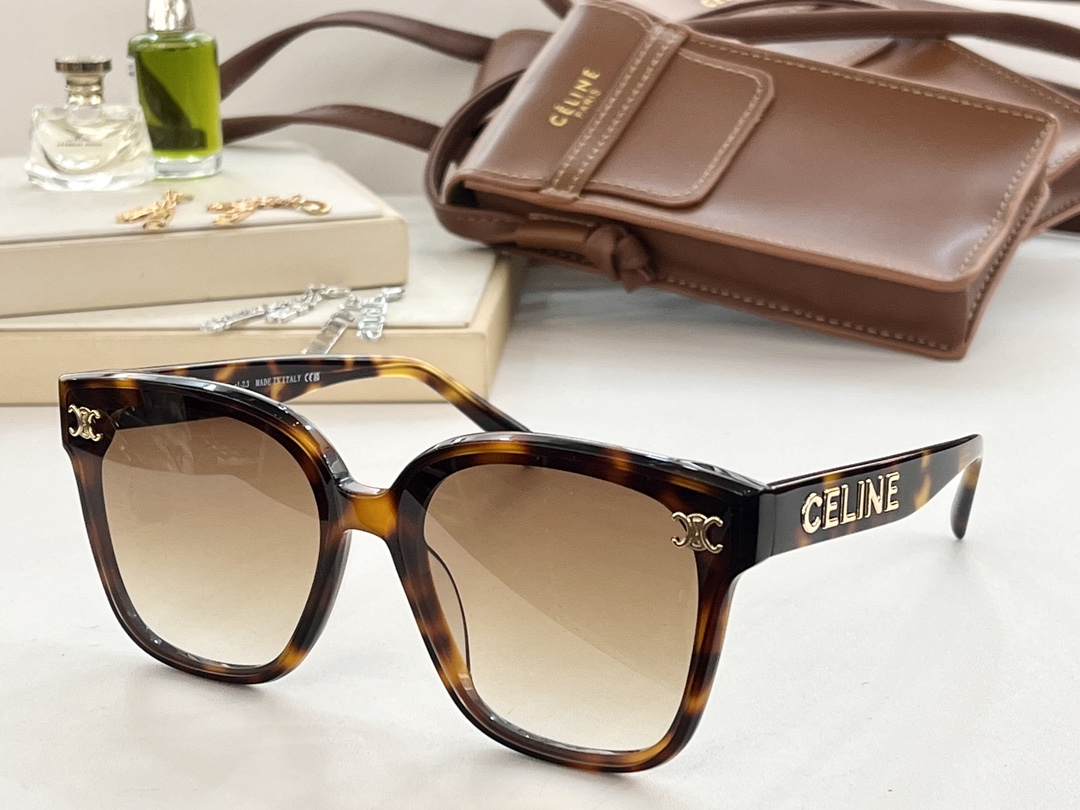 Ce1i*e Cat Eye Sunglasses Brown For Women