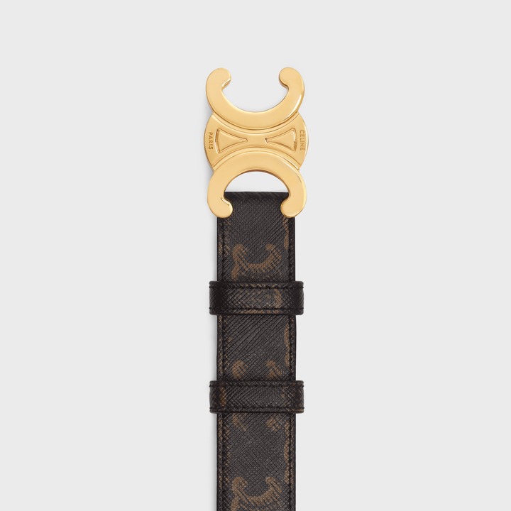 Ce1i*e Medium Triomphe Belt For Women- 45AK92ACO.04LU