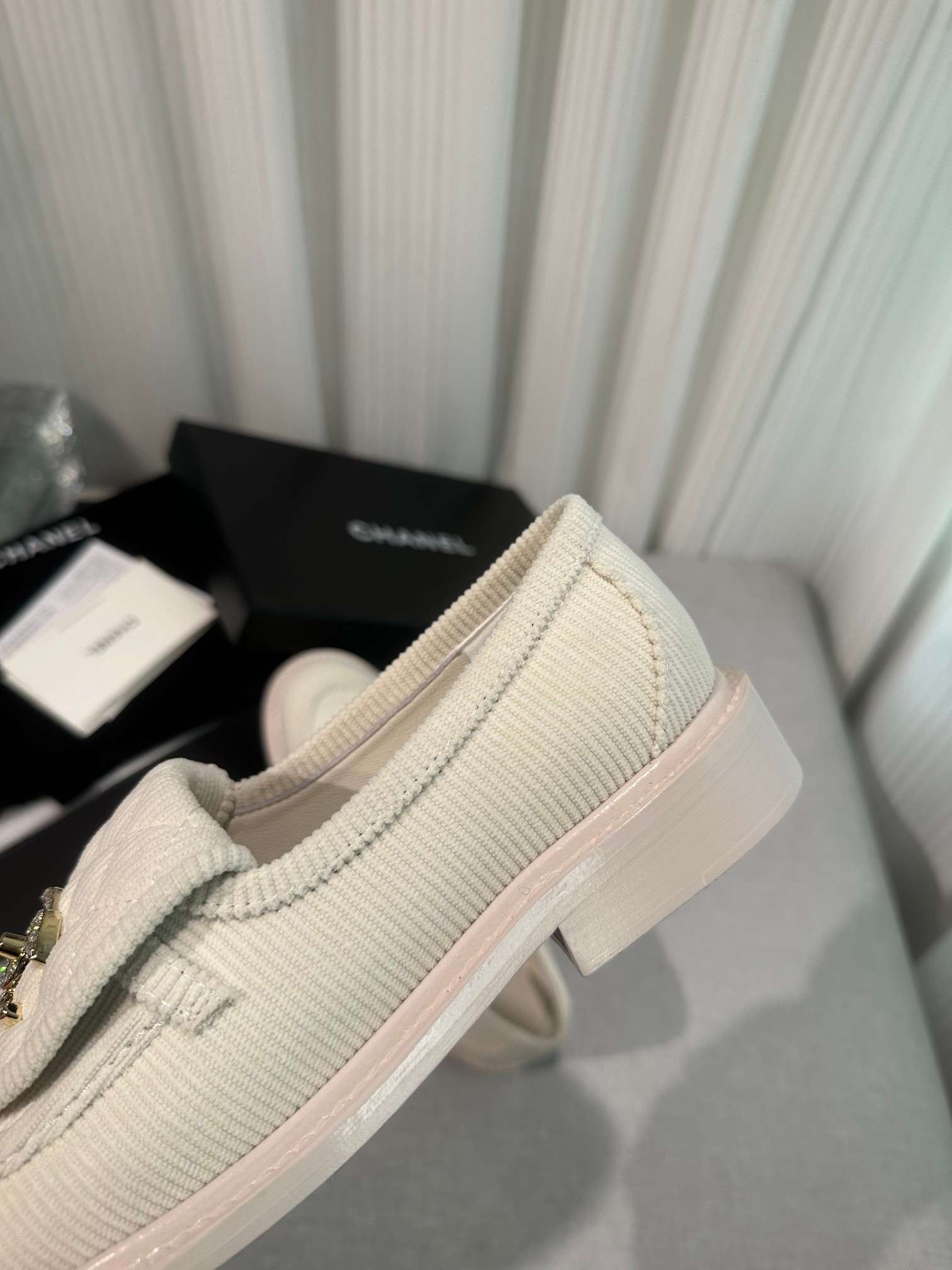 Ch**el Moccasins Cream For Women