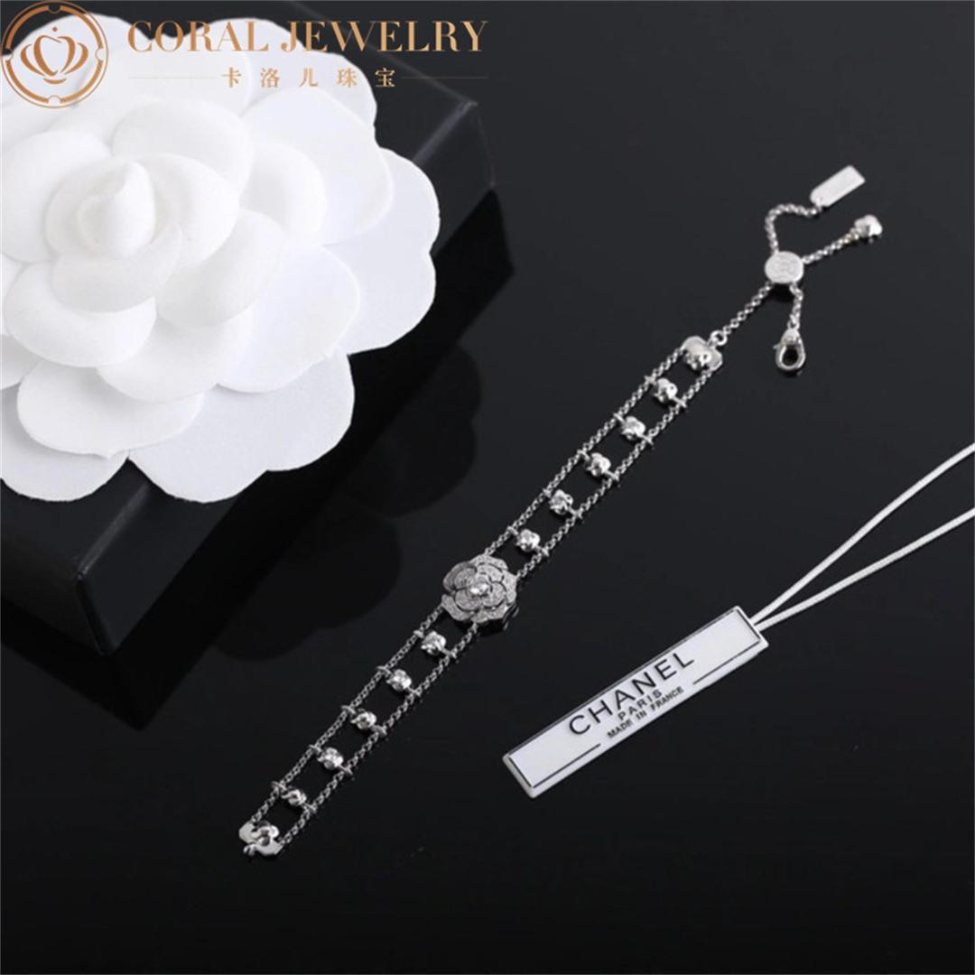 Bouton De Camélia Bracelet White Gold For Women J12065, 3599591874024