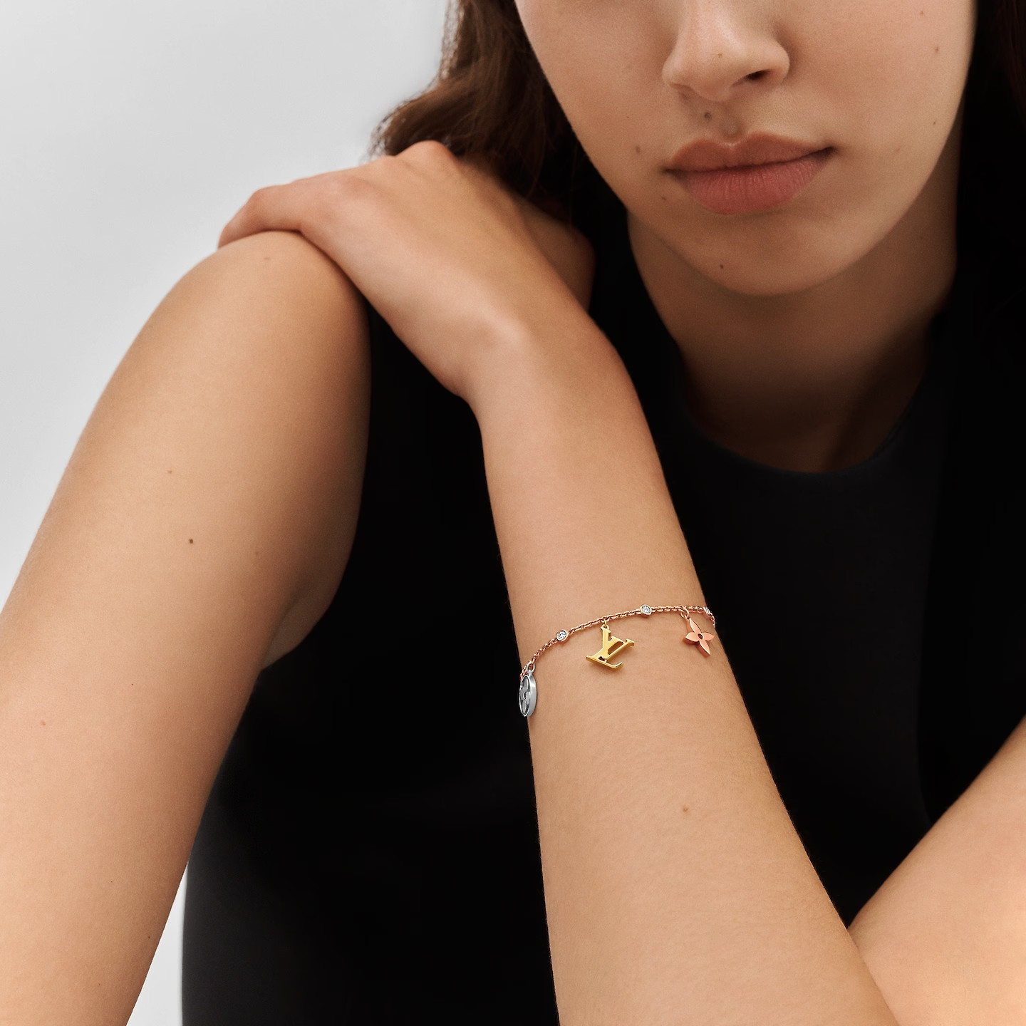 Idylle Blossom Charms Bracelet Gold For Women Q95689