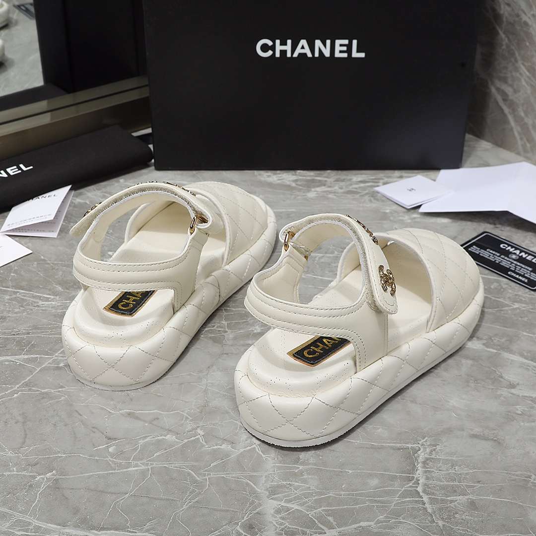 Ch**el Sandal White For Women