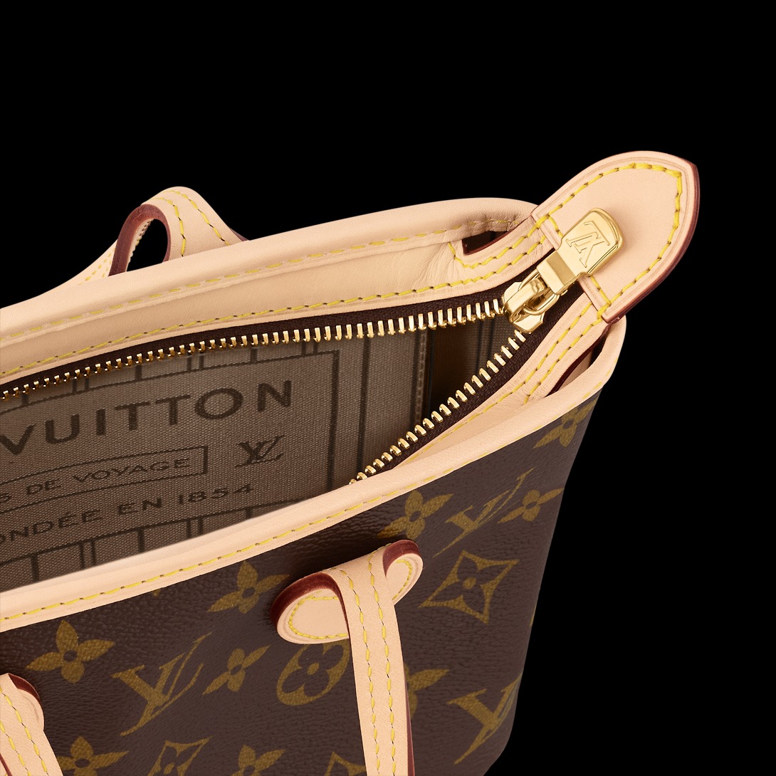 L0vis Vvtt0n Neverfull BB Bag Beige For Women M46705- 23.8 Cm/ 9.4 Inches