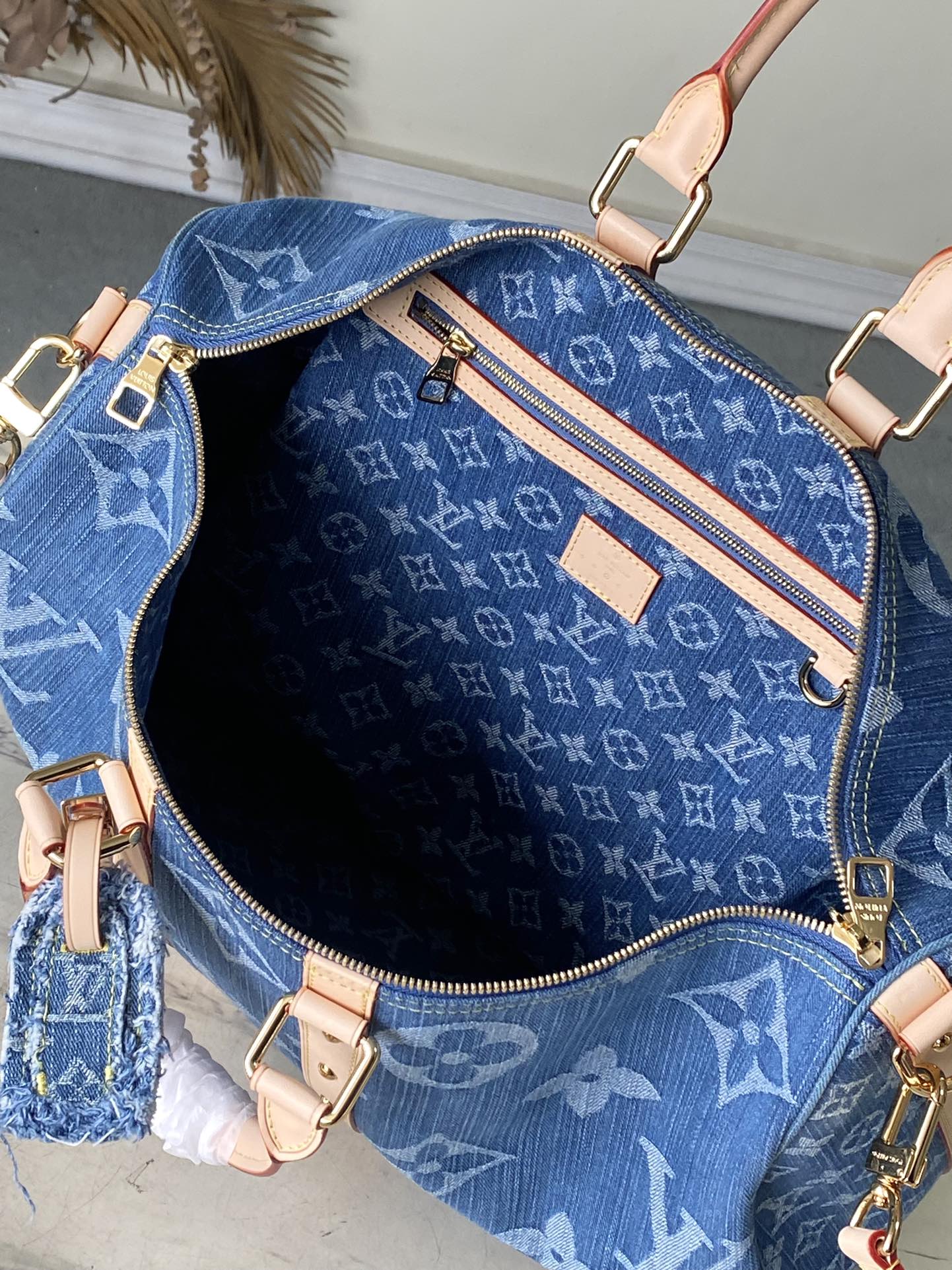 L0vis Vvtt0n Keepall Bandouliere 45 Blue 17.7in/45cm M24315