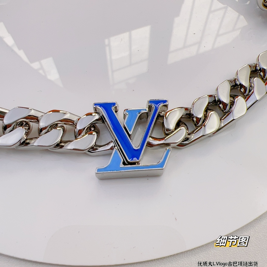 L0vis Vvtt0n Chain Necklace Silver For Women