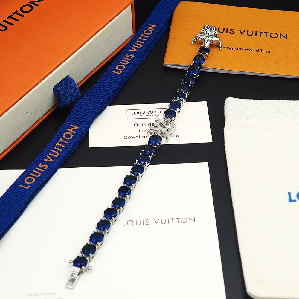 L0vis Vvtt0n Crystal Bracelet Blue For Women