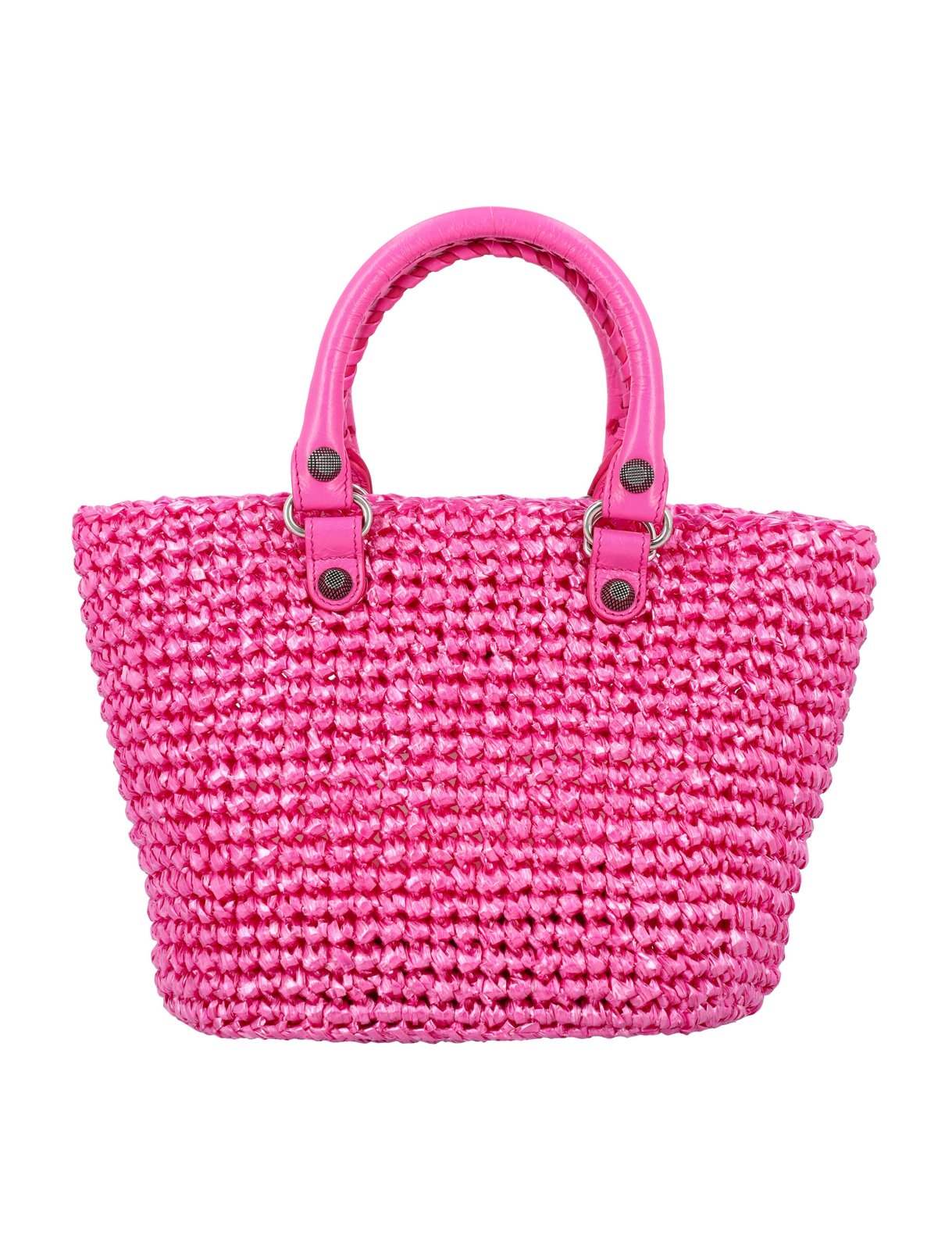 Ba1en*iaga Le Cagole Small Panier Tote Bag Pink For Women 11 Inches/ 28 Cm 7861872AA19