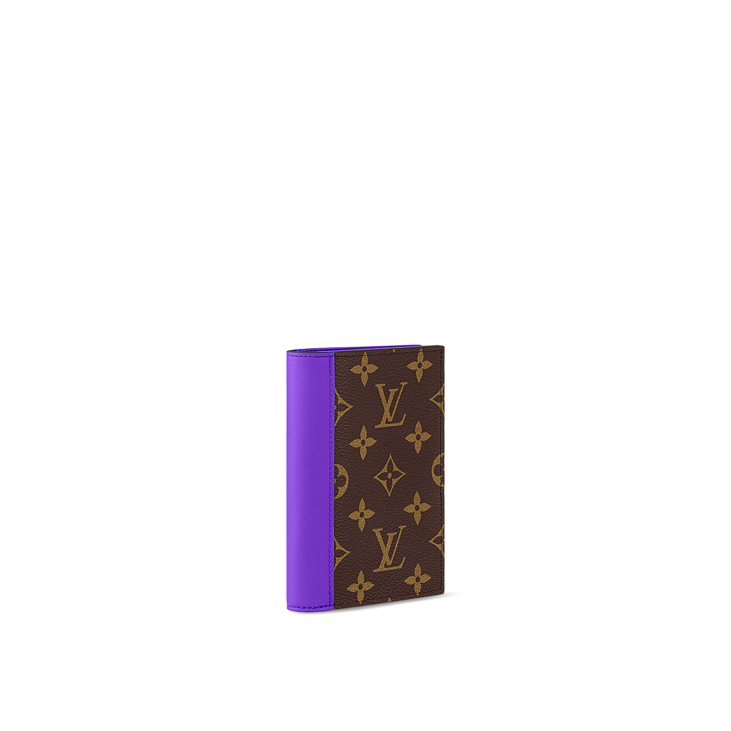 L0vis Vvtt0n Passport Cover Wallet Violet For Men 5.5in/14cm M28268