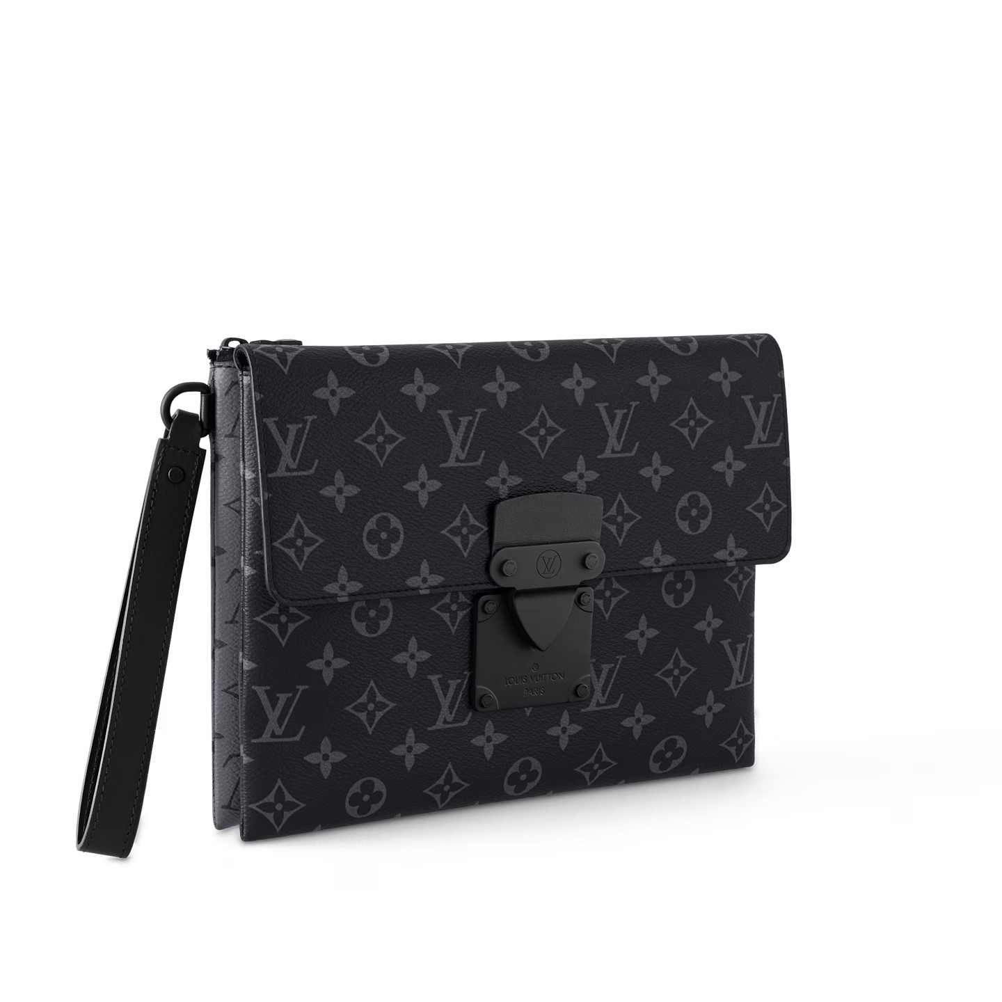 L0vis Vvtt0n Pochette S-Lock Bag Black For Men 11in/28cm M82598