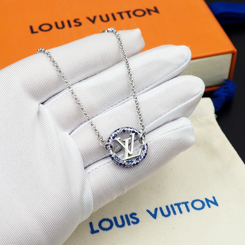 L0vis Vvtt0n Sparkling Sapphire Bracelet Silver For Women