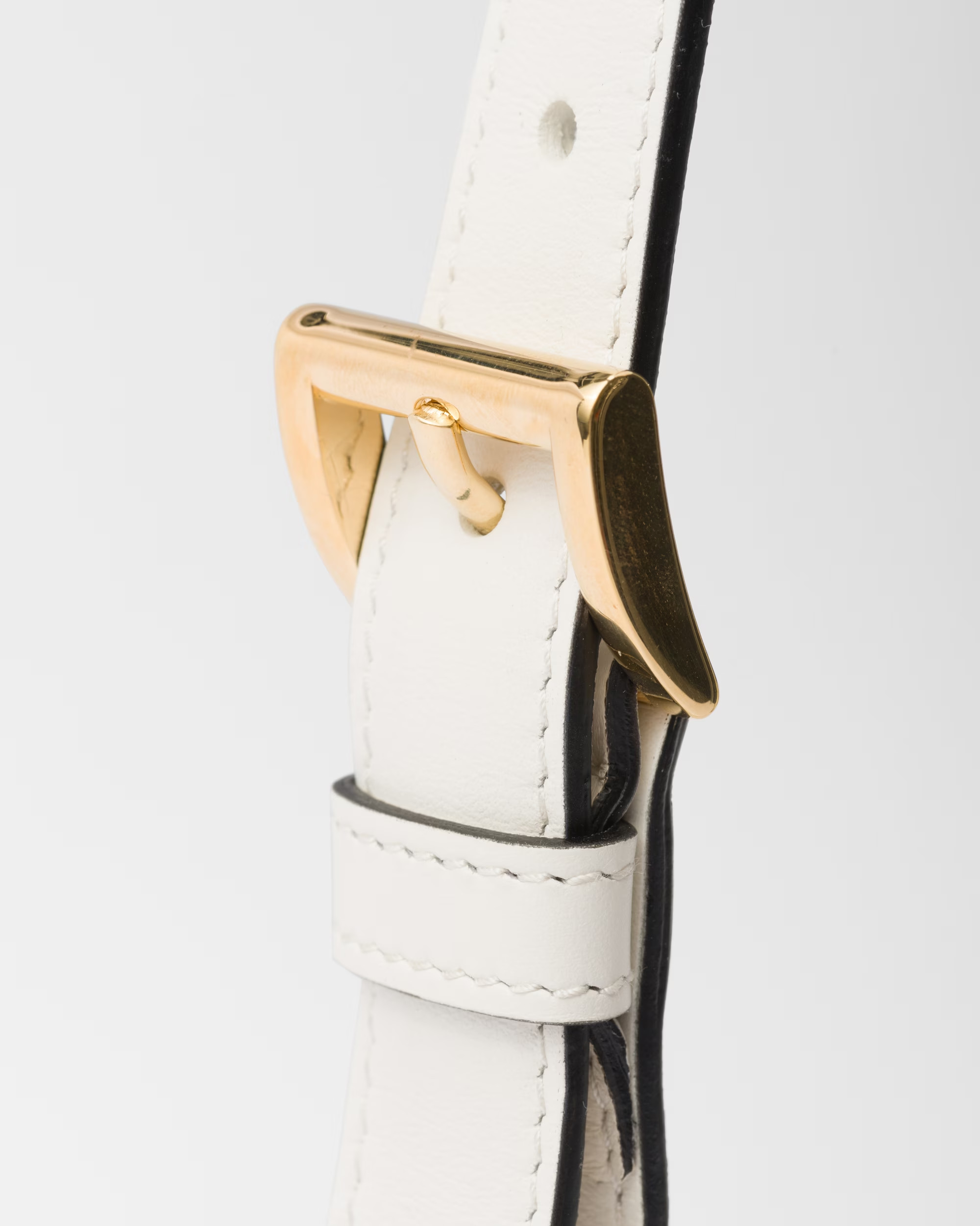 Pra*a Small Shoulder Bag White For Women 9,8in/25cm