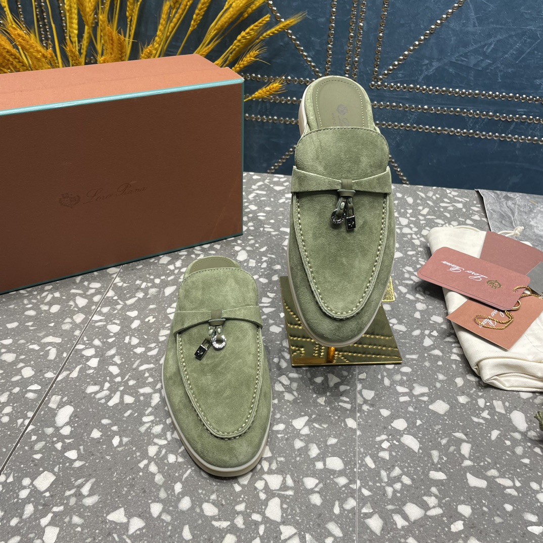 L0r0 P1ana Babouche Charms Walk Loafers Tea Room For Women – FAI1543 50KY